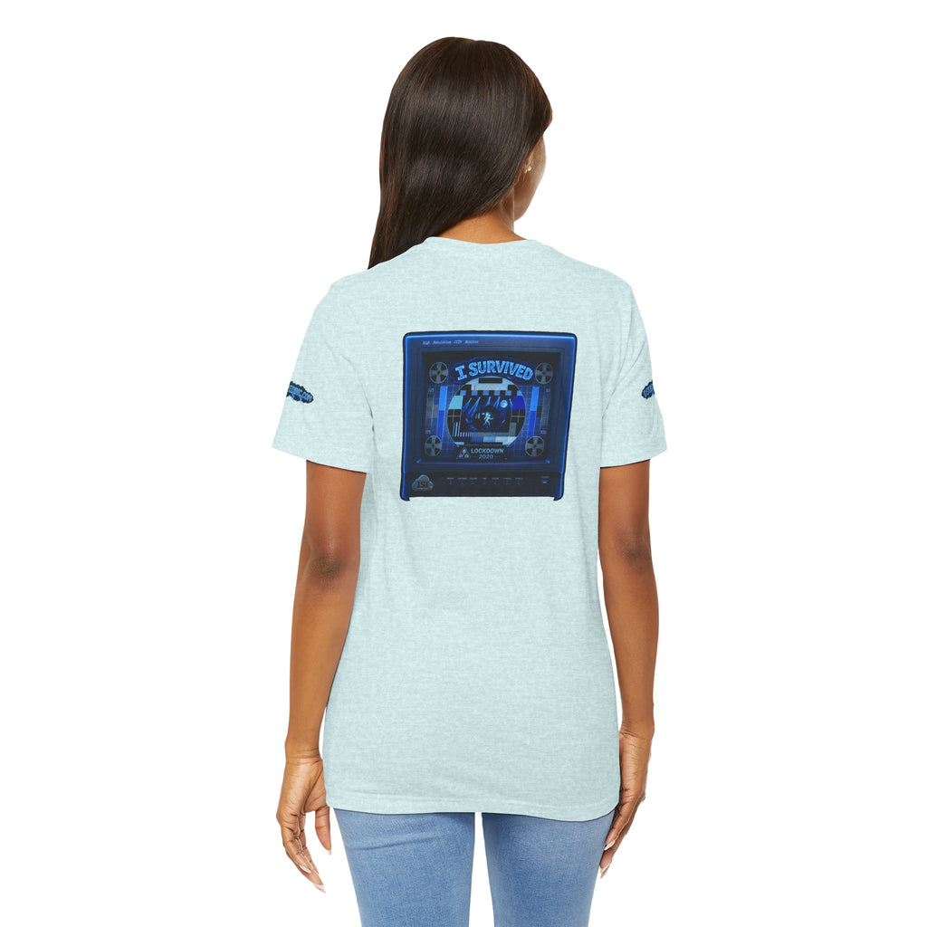 I Survived 2020 — "Please Stand By" Test Pattern Tee Lockdown Special Edition Summer Exclusive Unisex Jersey Short Sleeve Tee