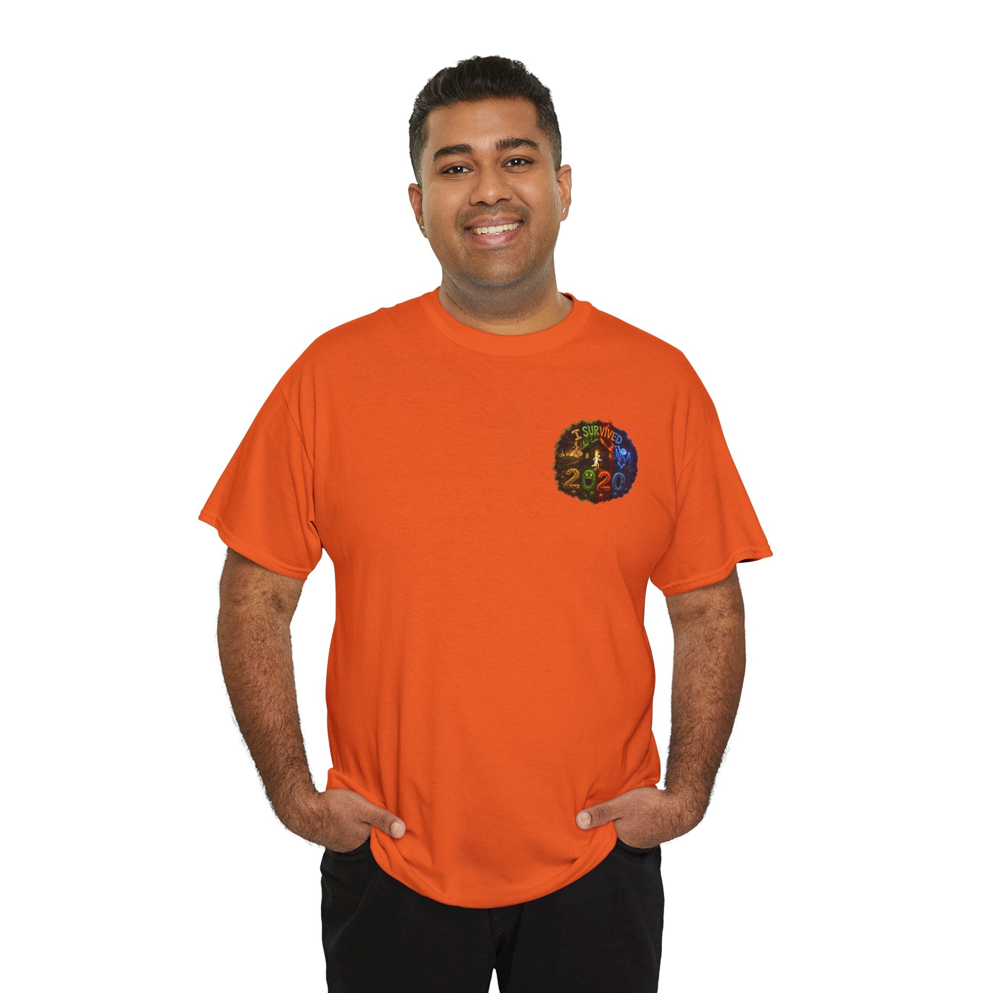I Survived 2020 — "No Signal" Test Pattern Tee Alien Broadcast Finale Summer Premiere Unisex Heavy Cotton Tee