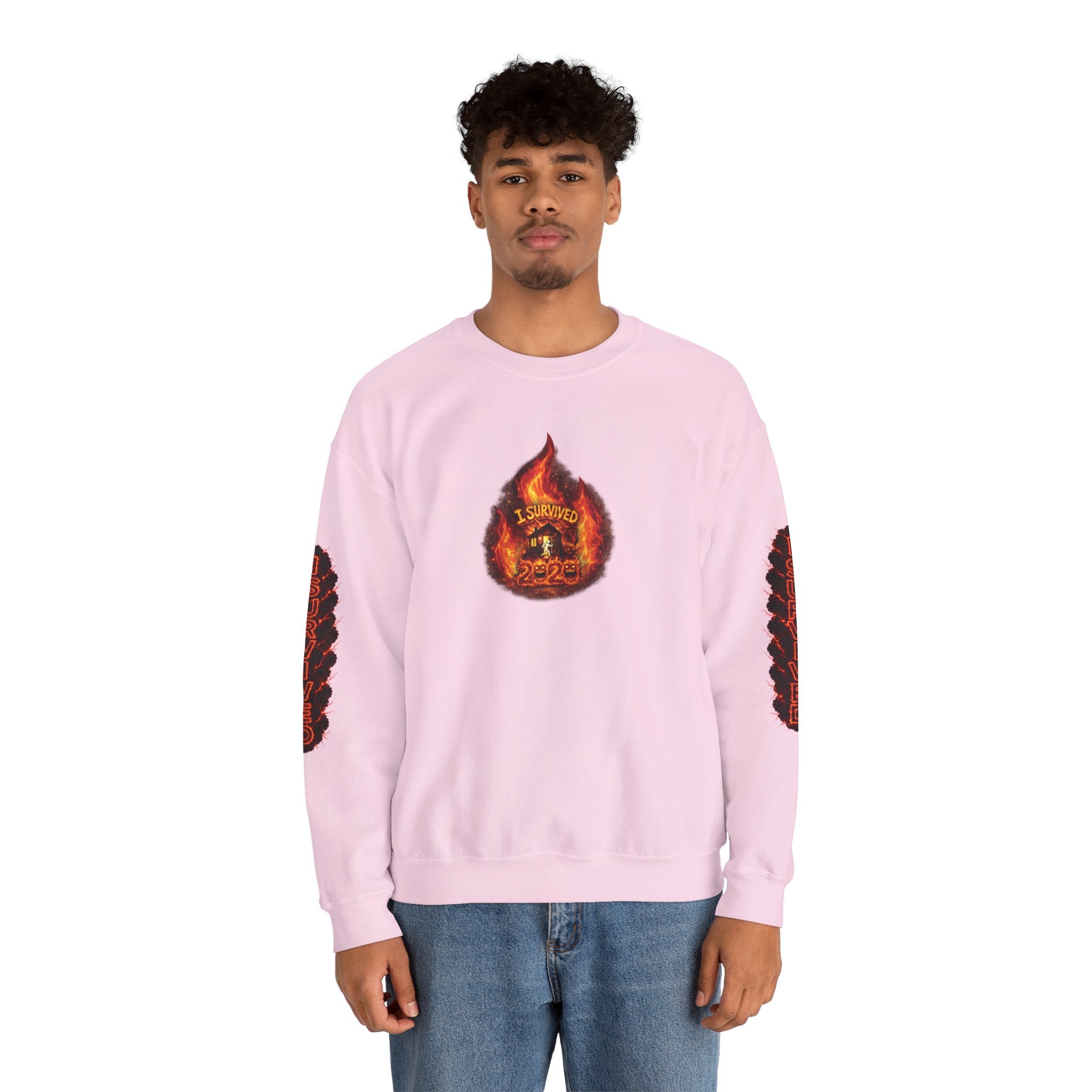 I Survived 2020 — WILDFIRES S2:E1: Director's Cut "Berry Creek" Memorial Unisex Heavy Blend™ Crewneck Sweatshirt