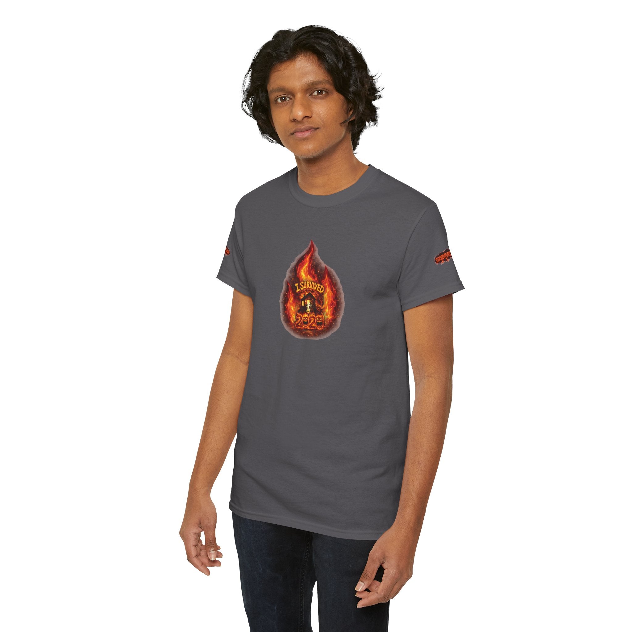 I Survived 2020 — WILDFIRES S2:E2: Director's Cut Special Edition "The Bobcat Fire" Memorial Unisex Heavy Cotton Tee