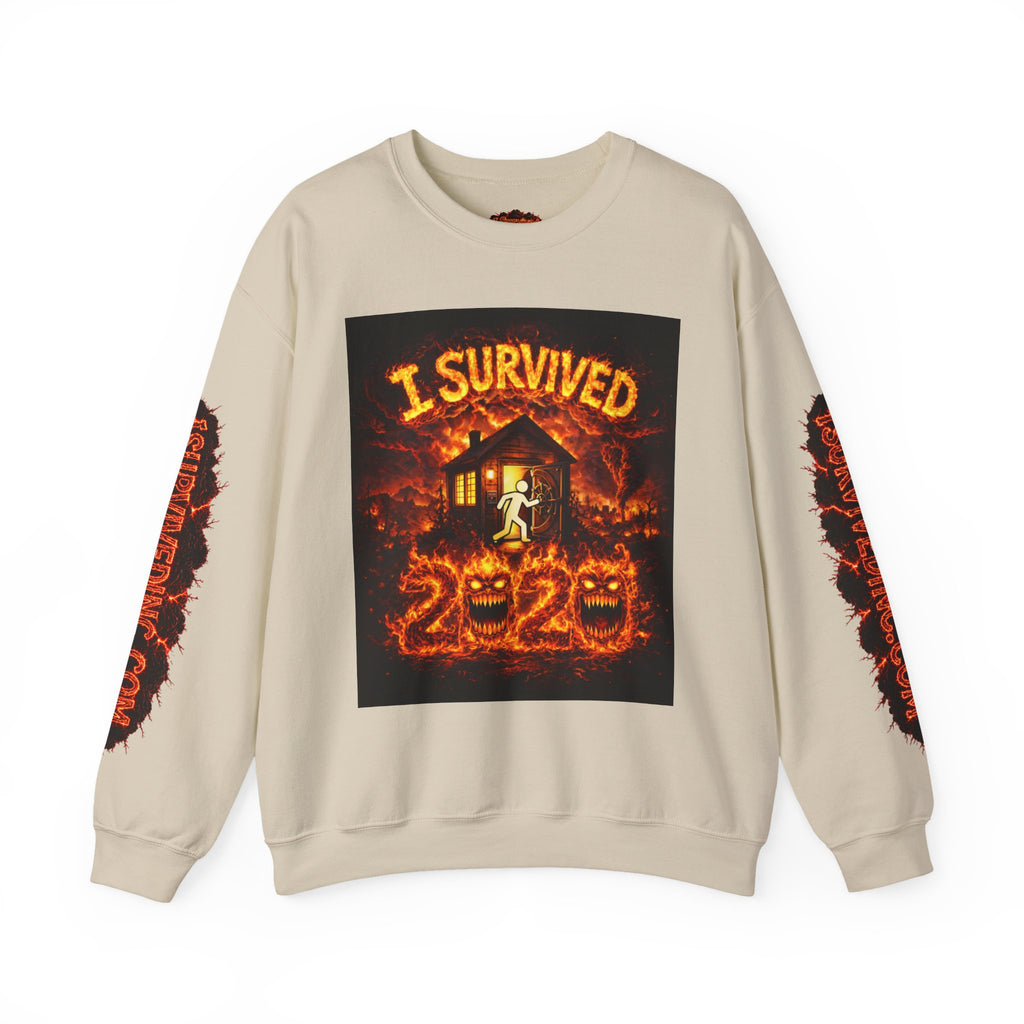 I Survived 2020 — WILDFIRES S2:E4: "Western U.S." Memorial Unisex Heavy Blend™ Crewneck Sweatshirt