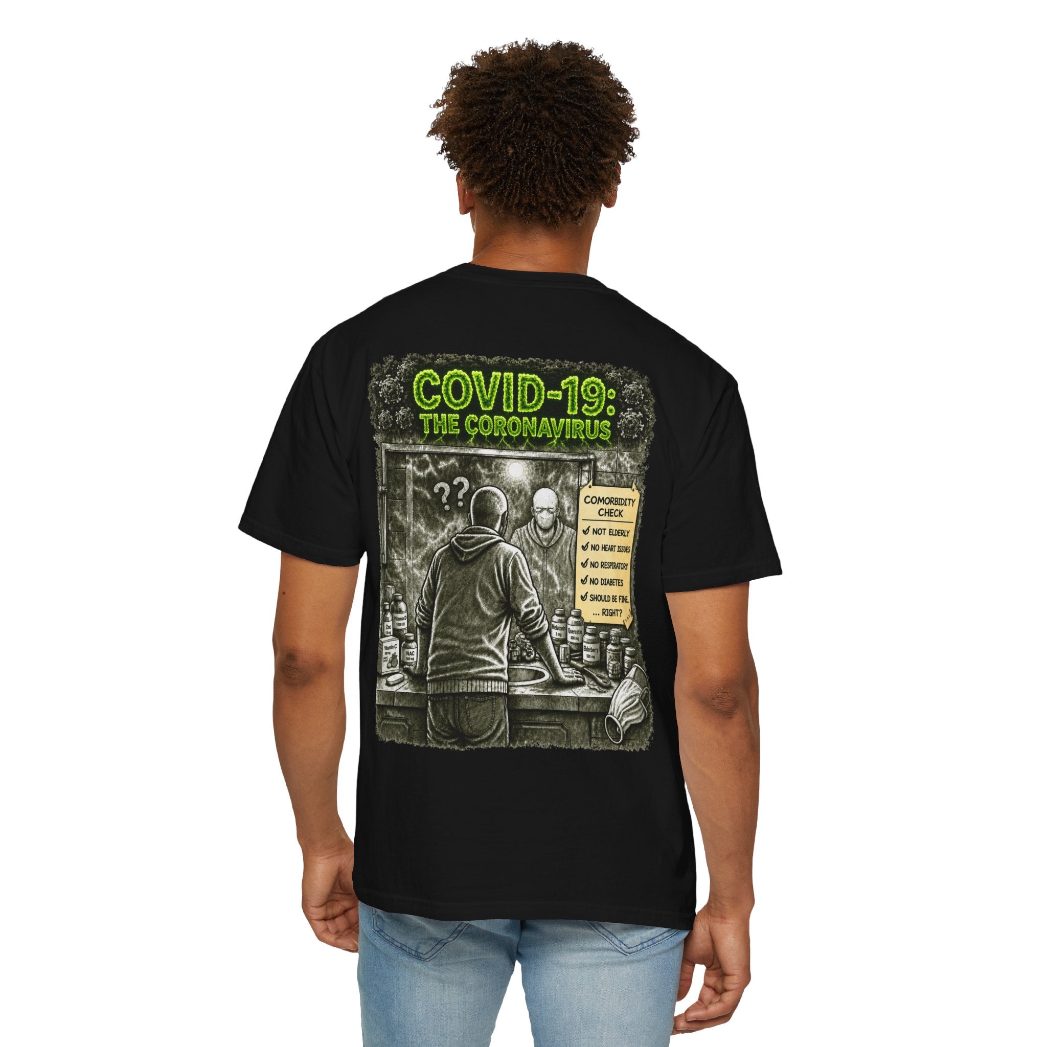 I Survived 2020 —  PANDEMIC S1:E1: Director's Cut "COVID-19: The Coronavirus" Unisex Garment-Dyed T-shirt
