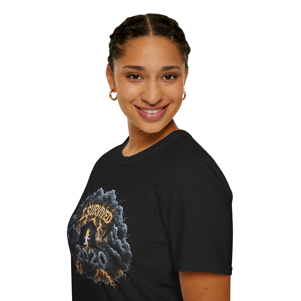 I Survived 2020 — Director's Cut Original Design Teaser Tee | Season 1 Premiere Drop Unisex Softstyle T-Shirt