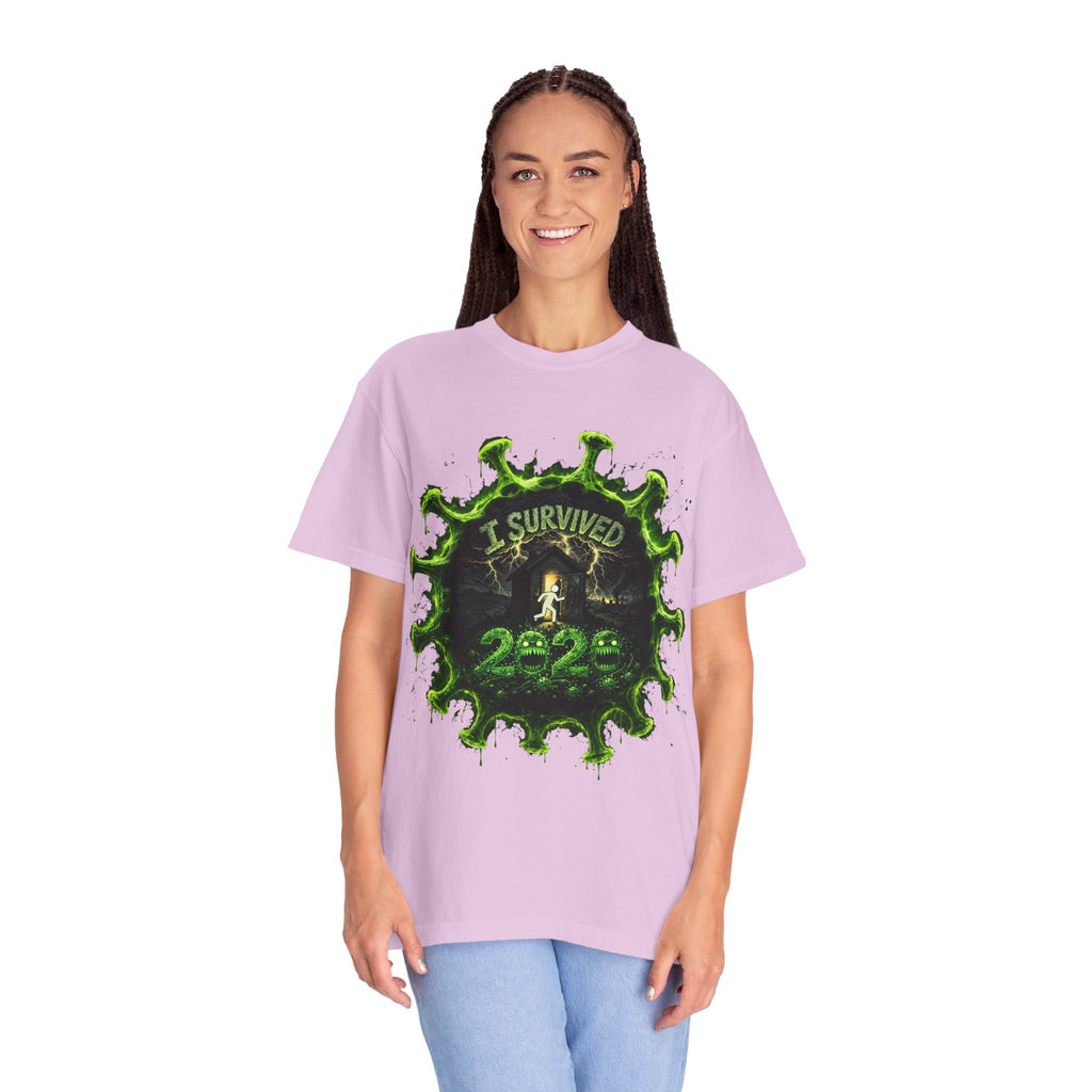 I Survived 2020 — Director's Cut S1:E4 "Mask Madness Mayhem Moment" | Pandemic Edition Unisex Garment-Dyed T-shirt