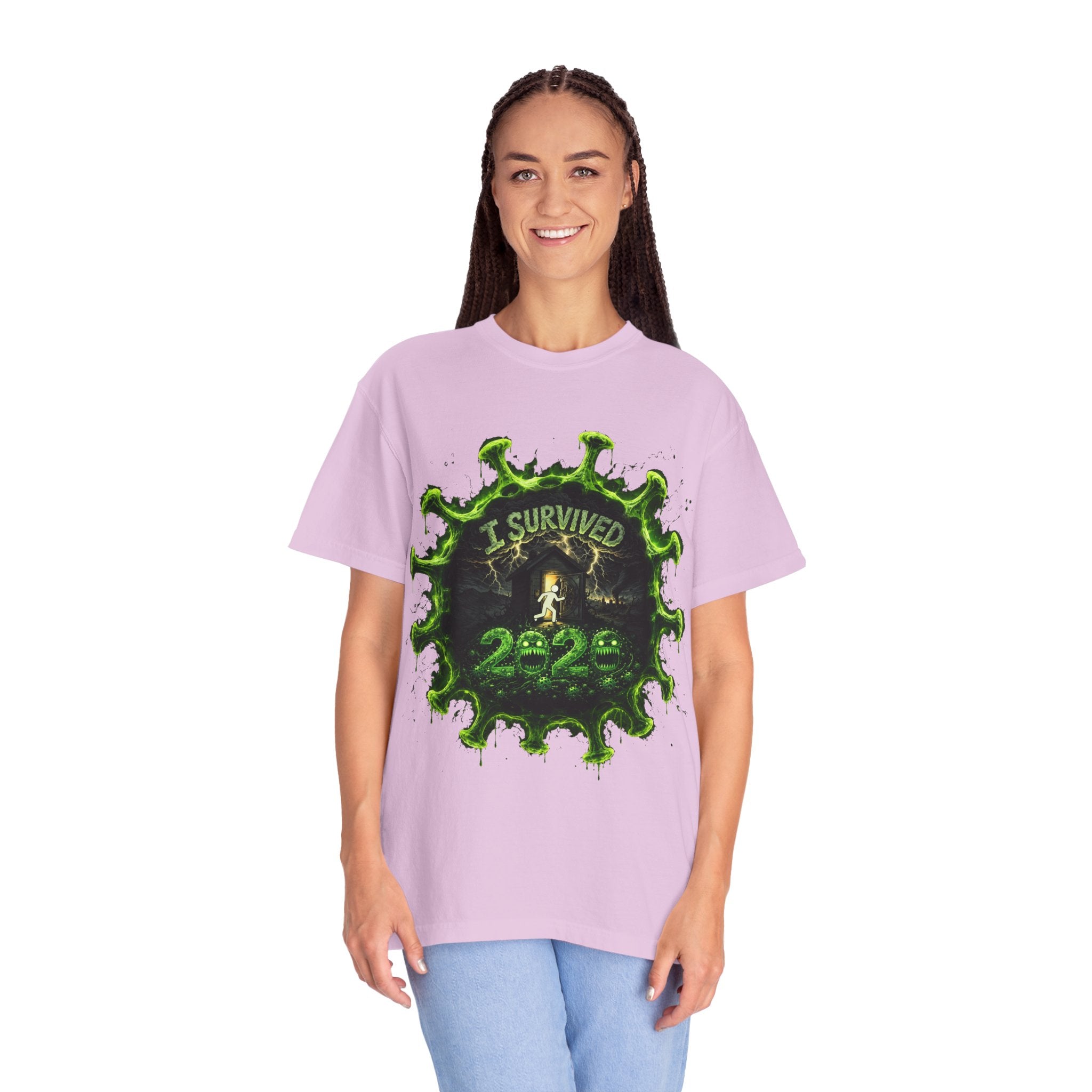 I Survived 2020 — Director's Cut S1:E4 "Mask Madness Mayhem Moment" | Pandemic Edition Unisex Garment-Dyed T-shirt