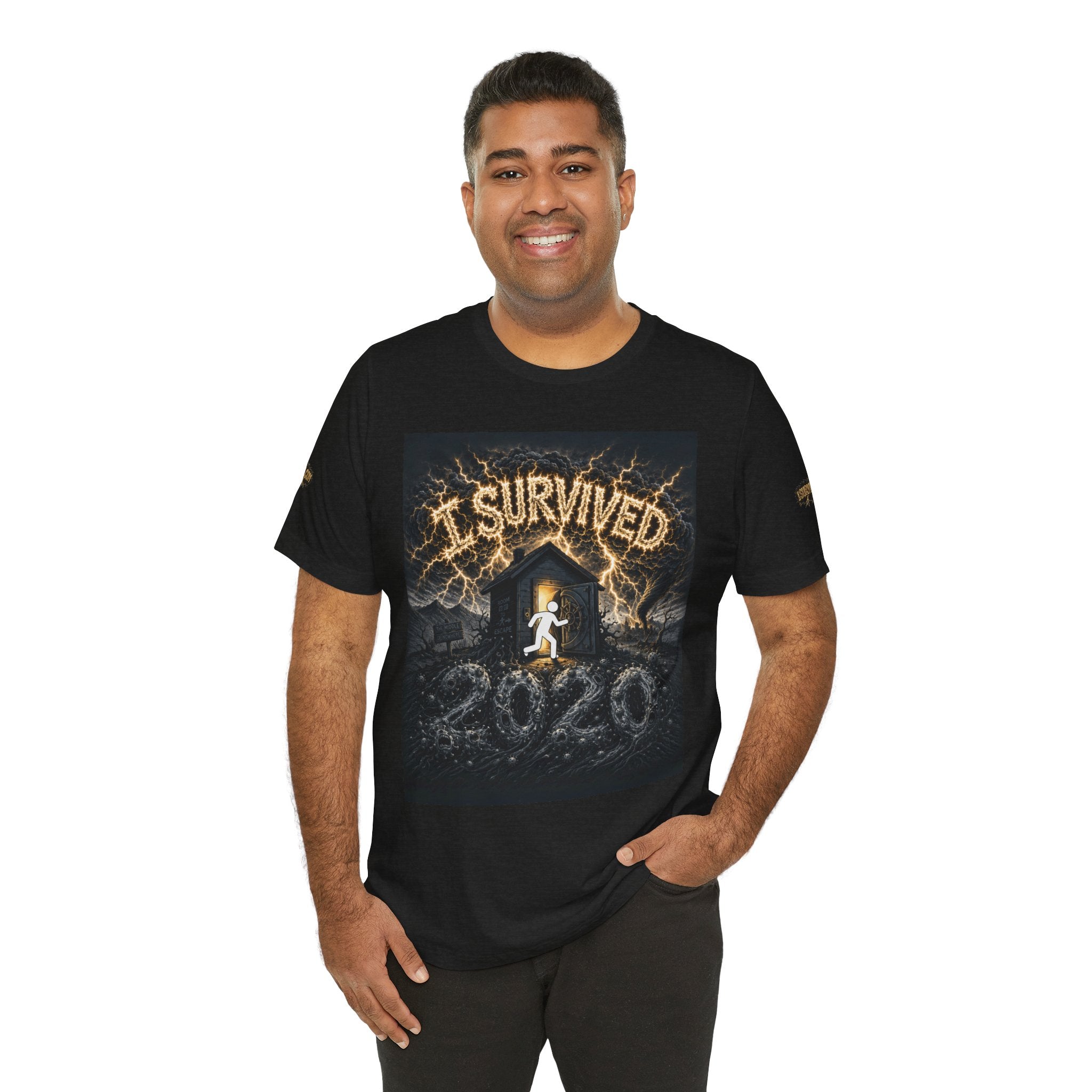 I Survived 2020 — Original Design Teaser Tee | Season 1 Premiere Drop Unisex Jersey Short Sleeve Tee