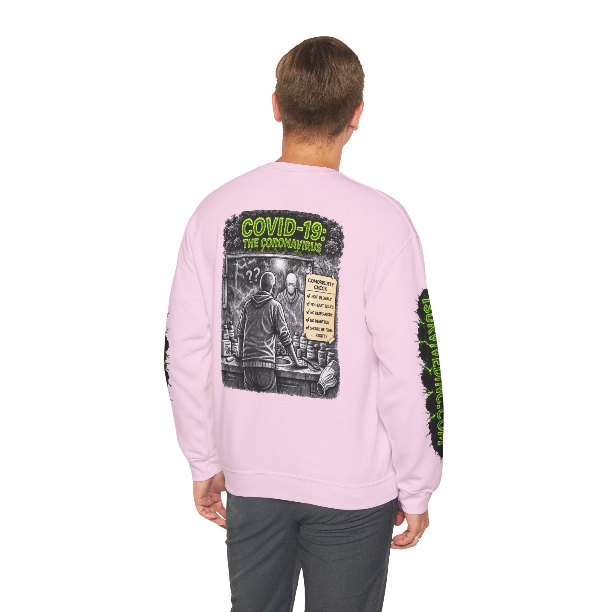 I Survived 2020 — S1:E1 "COVID-19: The Coronavirus" | Pandemic Edition Unisex Heavy Blend™ Crewneck Sweatshirt