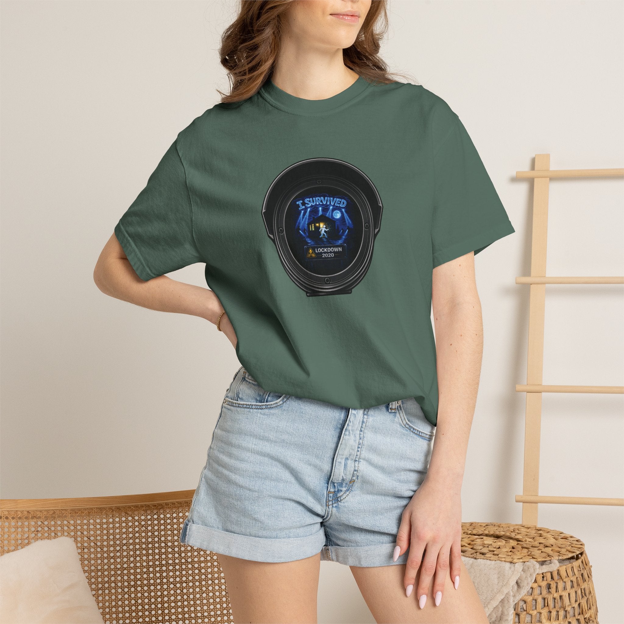 I Survived 2020 —  LOCKDOWN S3:E1: Director's Cut "Quarantine" Unisex Garment-Dyed T-shirt