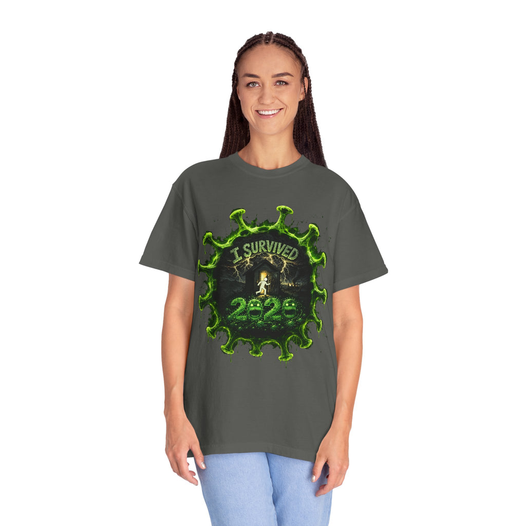 I Survived 2020 — Director's Cut S1:E3 "The Jab!" | Pandemic Edition Unisex Garment-Dyed T-shirt