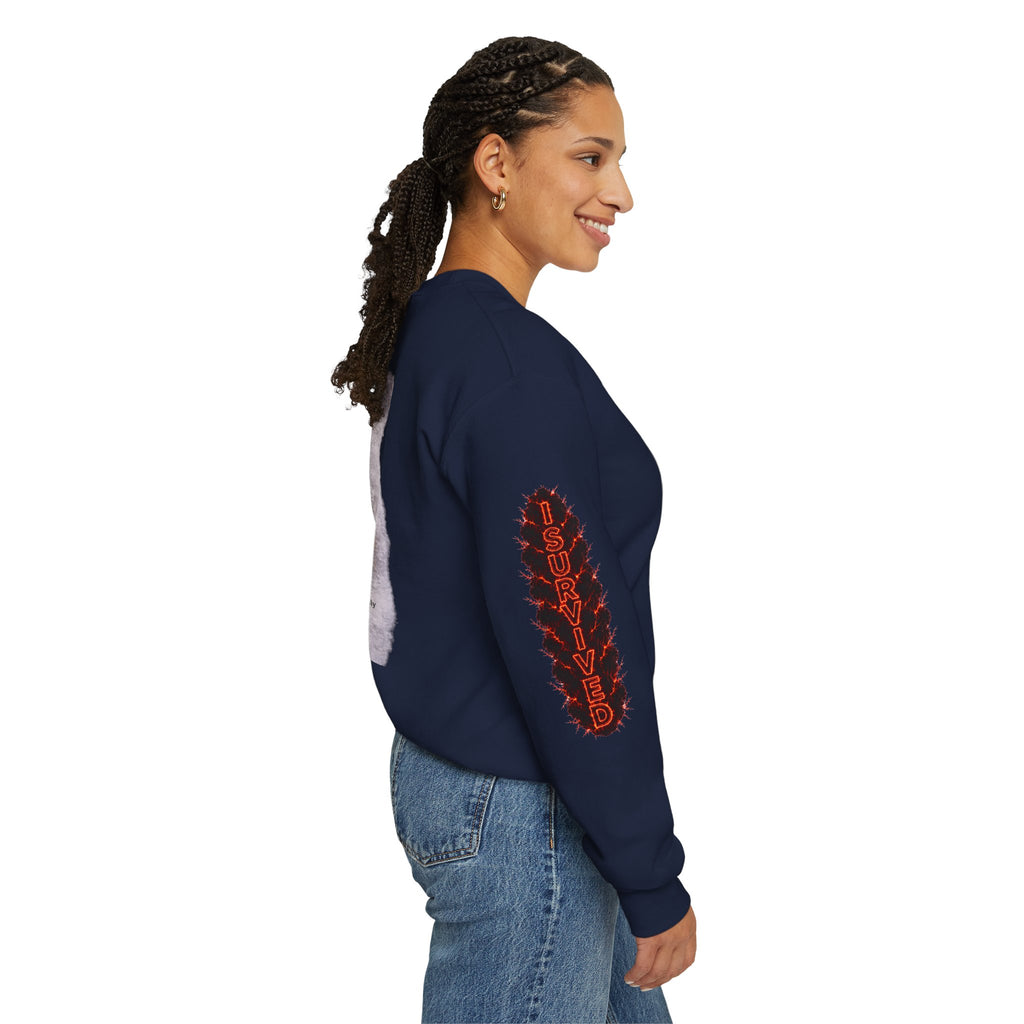 I Survived 2020 — Director's Cut S2:E3 "The California Wildfires" | Wildfire Edition Memorial Unisex Heavy Blend™ Crewneck Sweatshirt