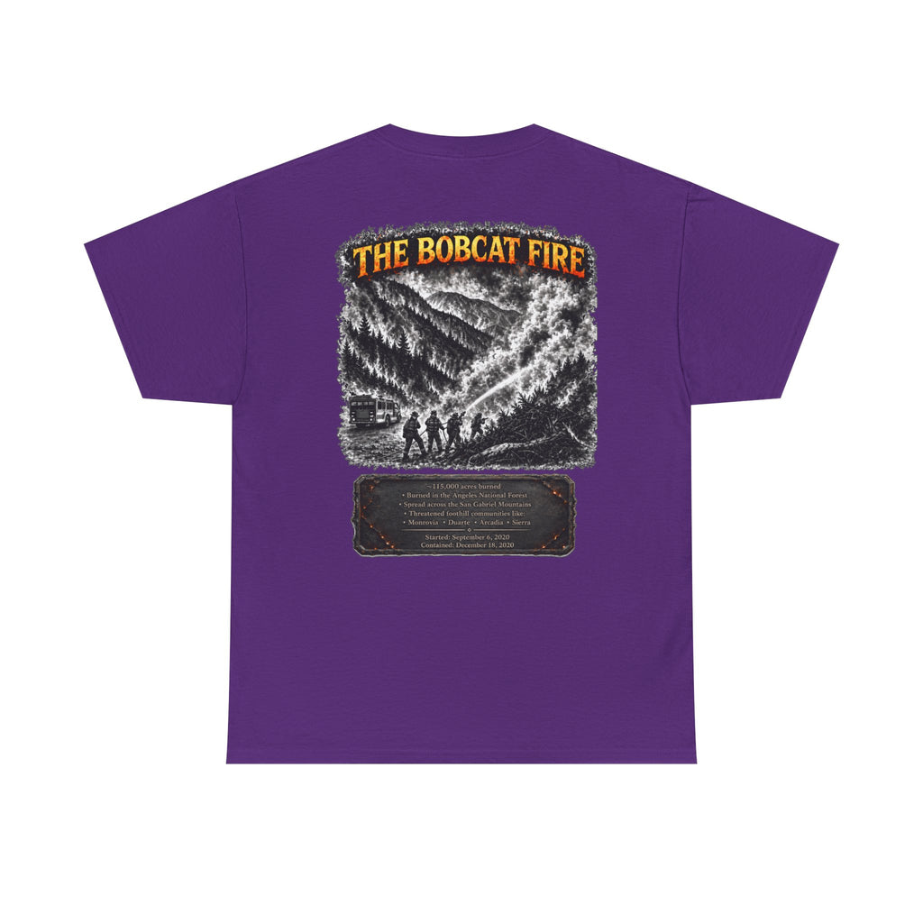 I Survived 2020 — WILDFIRES S2:E2: "The Bobcat Fire" Memorial Unisex Heavy Cotton Tee