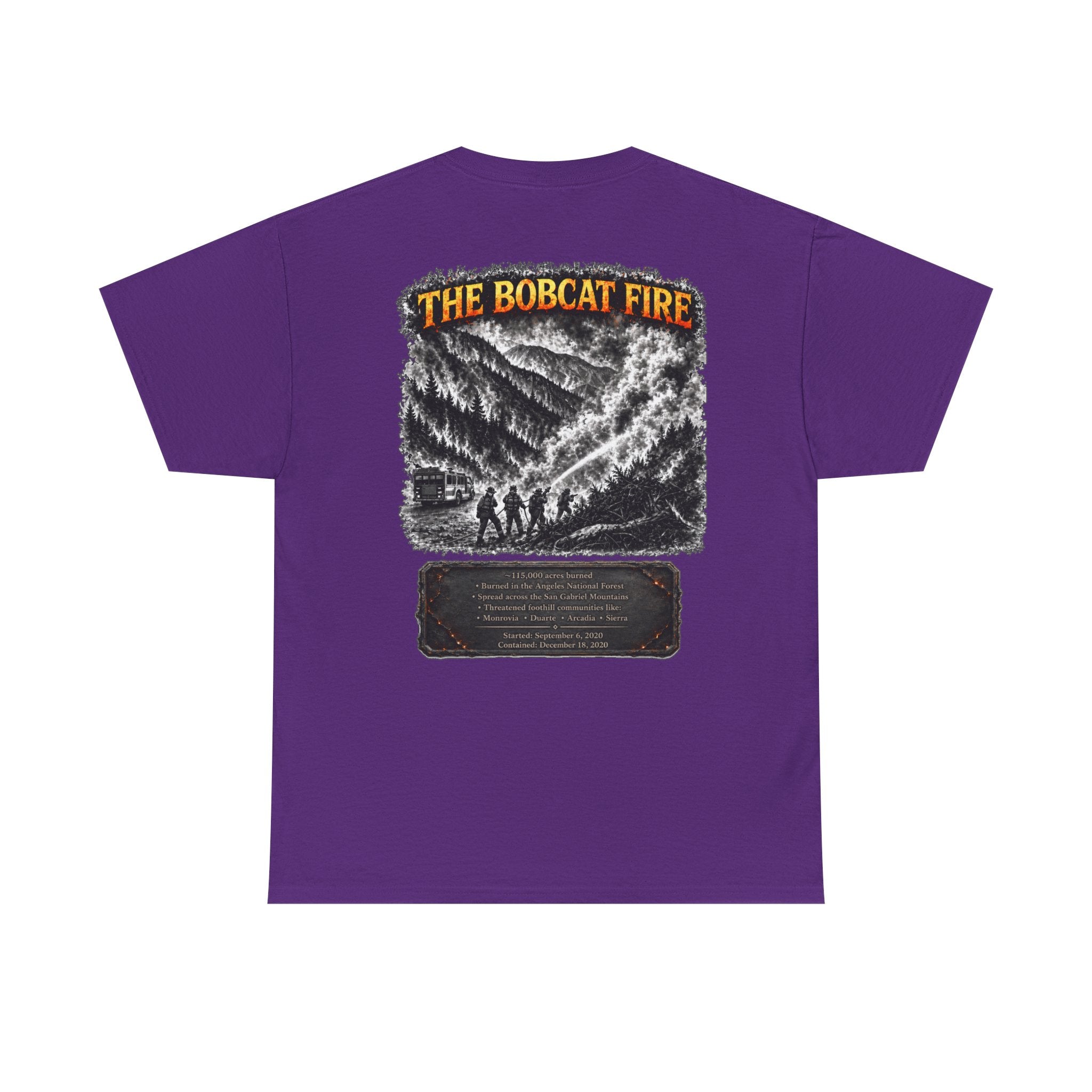 I Survived 2020 — WILDFIRES S2:E2: "The Bobcat Fire" Memorial Unisex Heavy Cotton Tee
