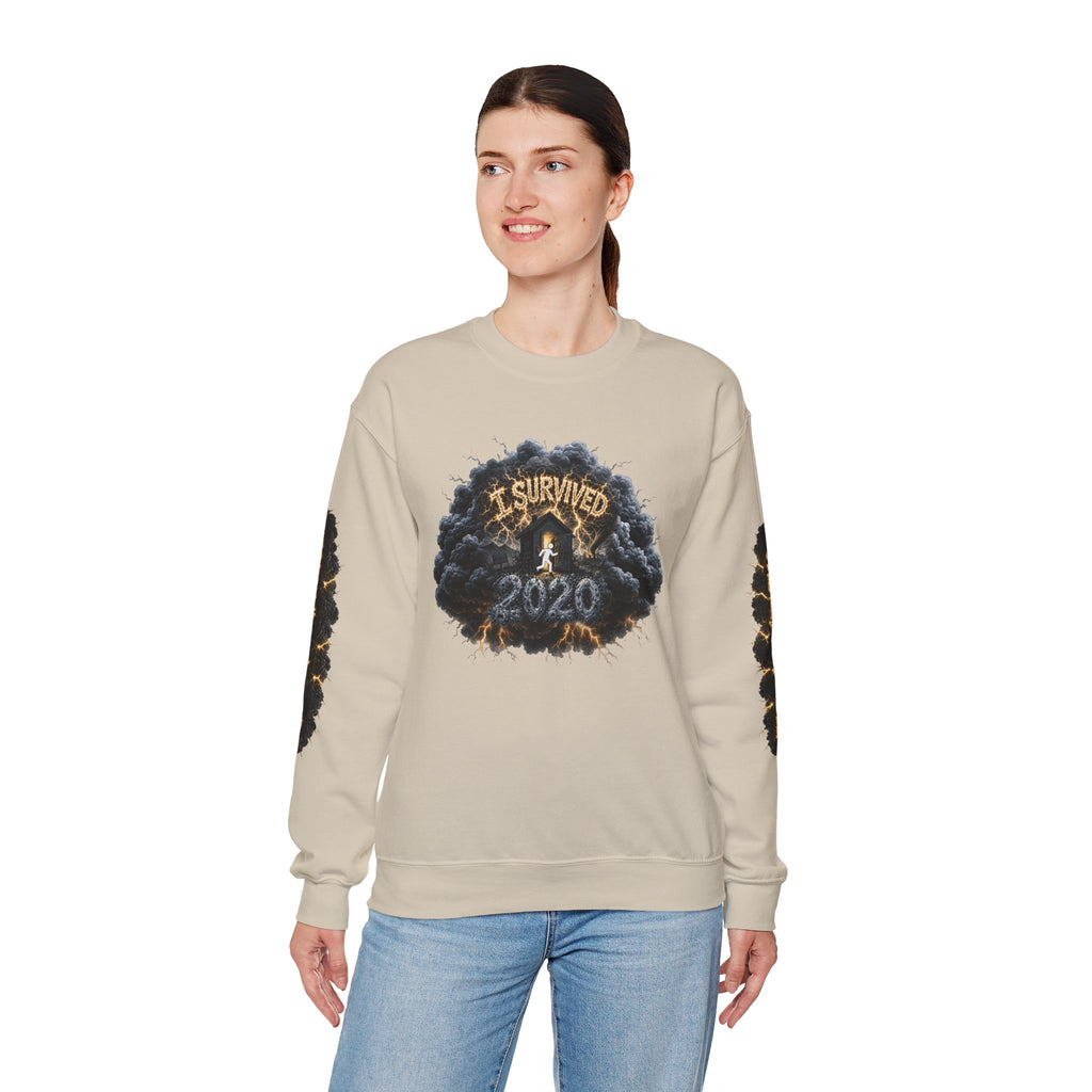 I Survived 2020 — Director's Cut Original Design Teaser Tee | Season 1 Premiere Drop Unisex Heavy Blend™ Crewneck Sweatshirt (SPECIAL EDITION)