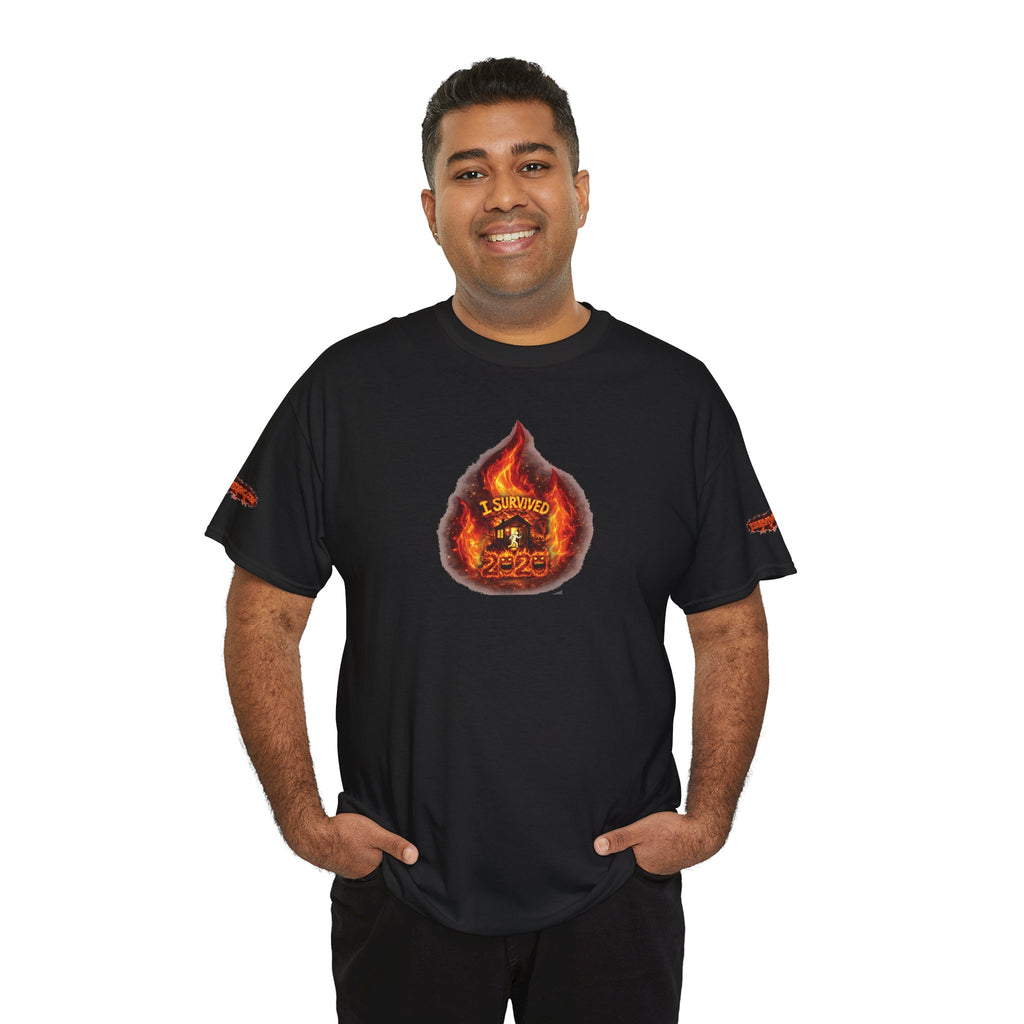 I Survived 2020 — WILDFIRES S2:E3: Director's Cut Special Edition "The California Wildfires" Memorial Unisex Heavy Cotton Tee