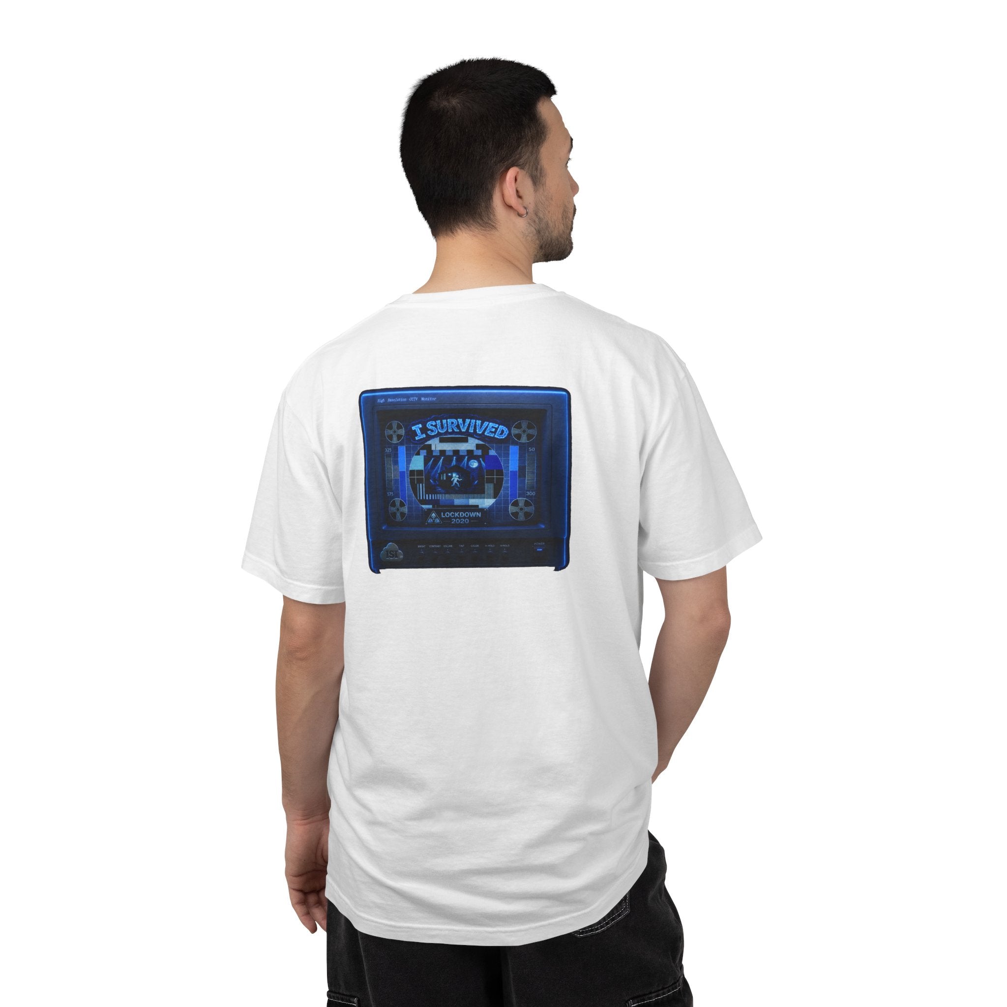 I Survived 2020 — "Please Stand By" Test Pattern Tee Lockdown Special Edition Summer Exclusive Unisex Garment-Dyed T-shirt