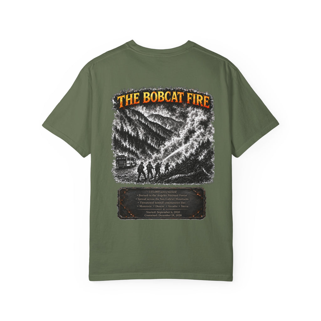 I Survived 2020 — WILDFIRES S2:E2: "The Bobcat Fire" Memorial Unisex Garment-Dyed T-shirt