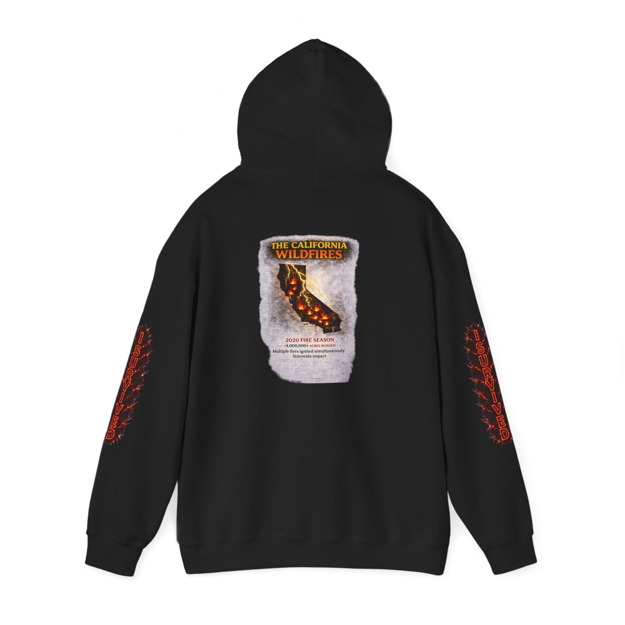 I Survived 2020 — Director's Cut S2:E3 "The California Wildfires" | Wildfire Edition Memorial Hoodie Sweatshirt