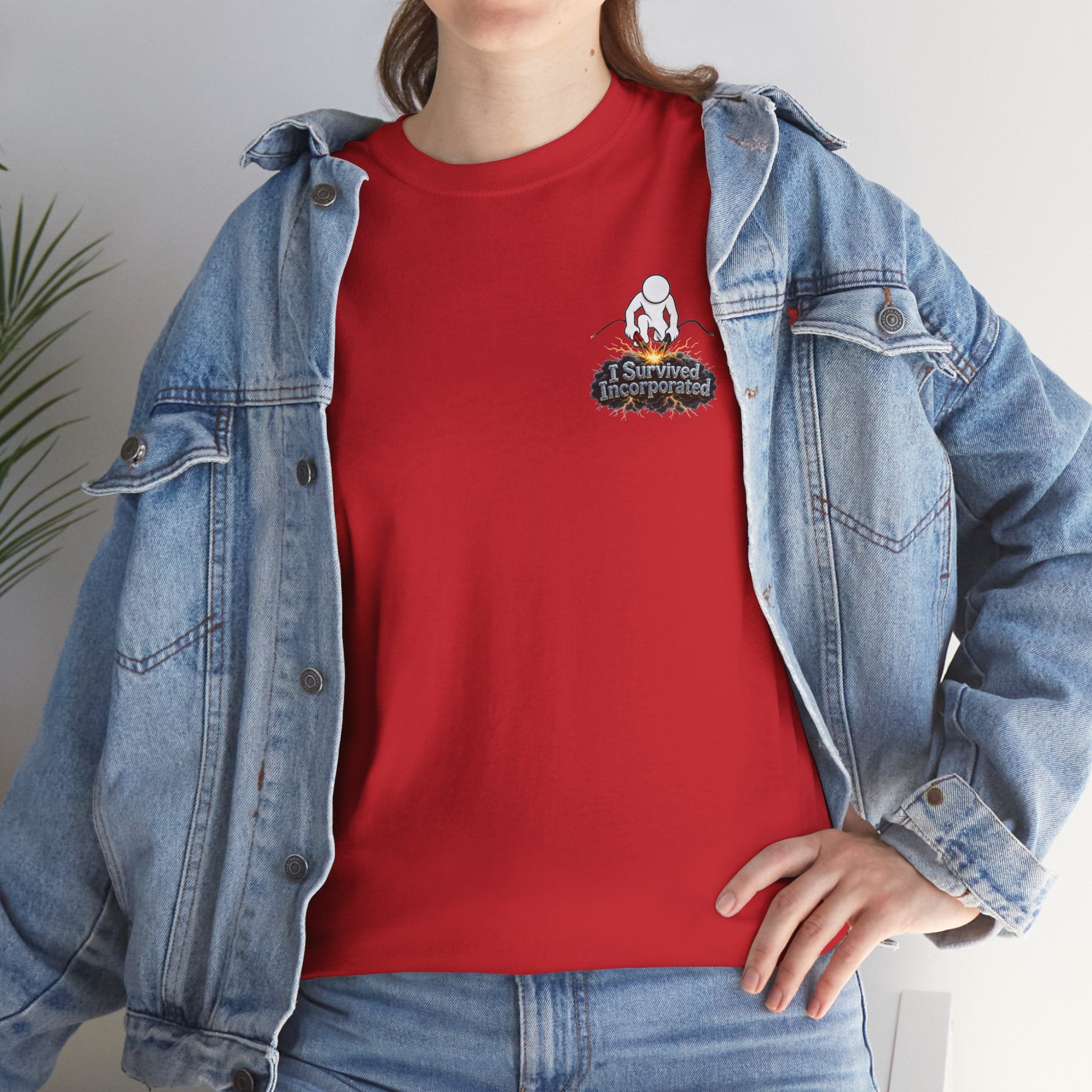 I Survived 2020 — "Please Stand By" Test Pattern Tee Summer Premier Unisex Heavy Cotton Tee