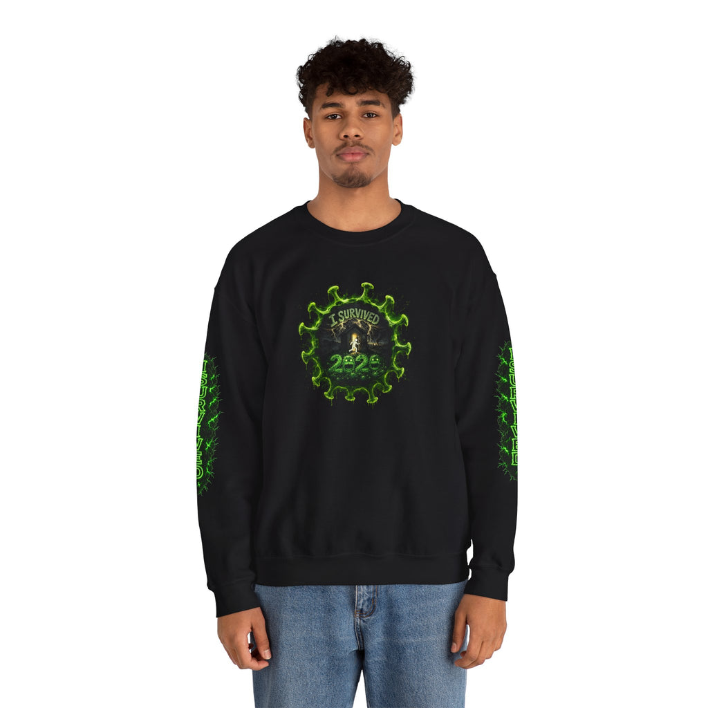 I Survived 2020 — PANDEMIC S1:E5: Director's Cut "Delivery Doomsday" Unisex Heavy Blend™ Crewneck Sweatshirt