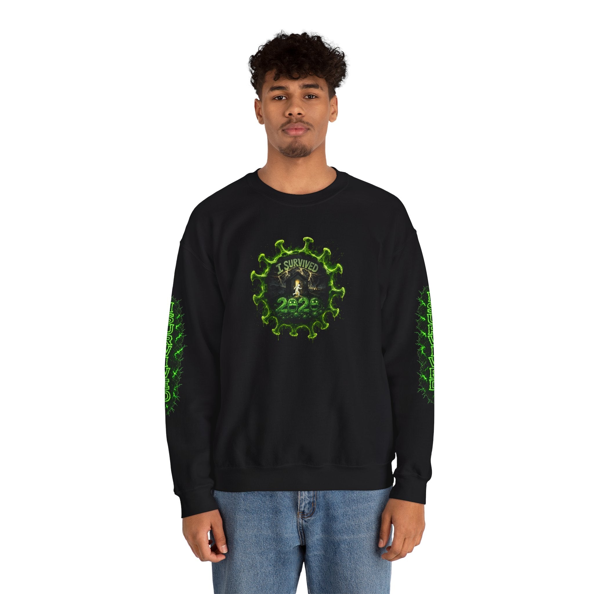I Survived 2020 — PANDEMIC S1:E5: Director's Cut "Delivery Doomsday" Unisex Heavy Blend™ Crewneck Sweatshirt