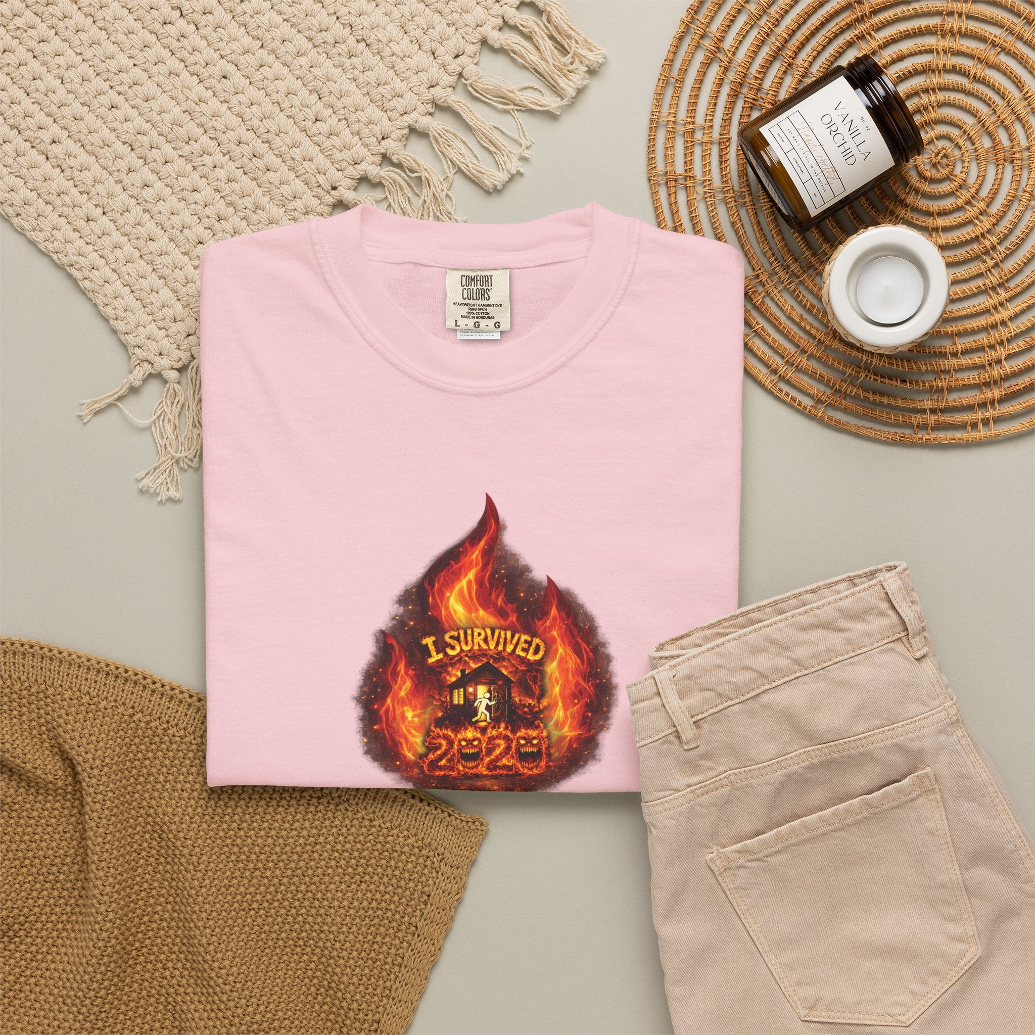 I Survived 2020 — WILDFIRES S2:E4: Director's Cut "Western U.S. Wildfire Season" Memorial Unisex Garment-Dyed T-shirt