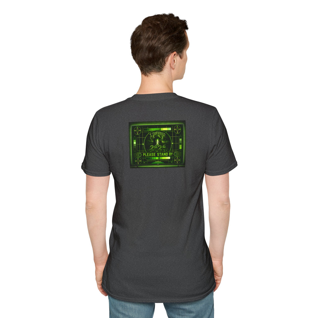 I Survived 2020 — "Please Stand By" Test Pattern Toxic Signal Tee Summer Premiere Unisex Softstyle T-Shirt