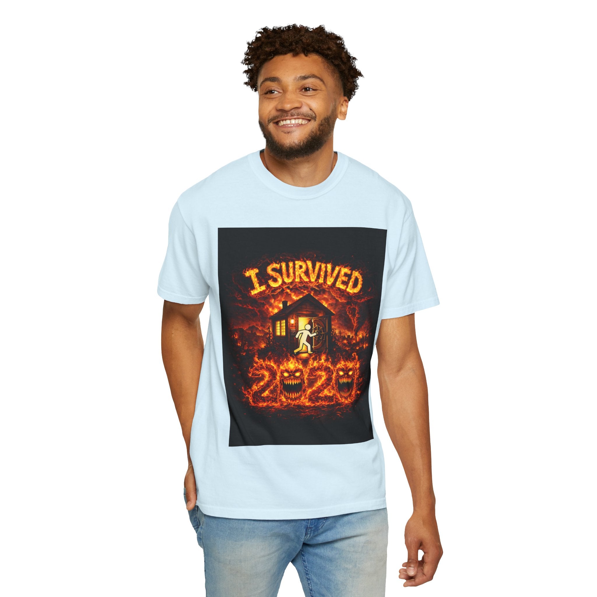 I Survived 2020 — S2:E4 "Western U.S. Wildfire Season" | Mid-Season Finale Pt. 1 | Wildfire Edition Memorial Unisex Garment-Dyed T-shirt