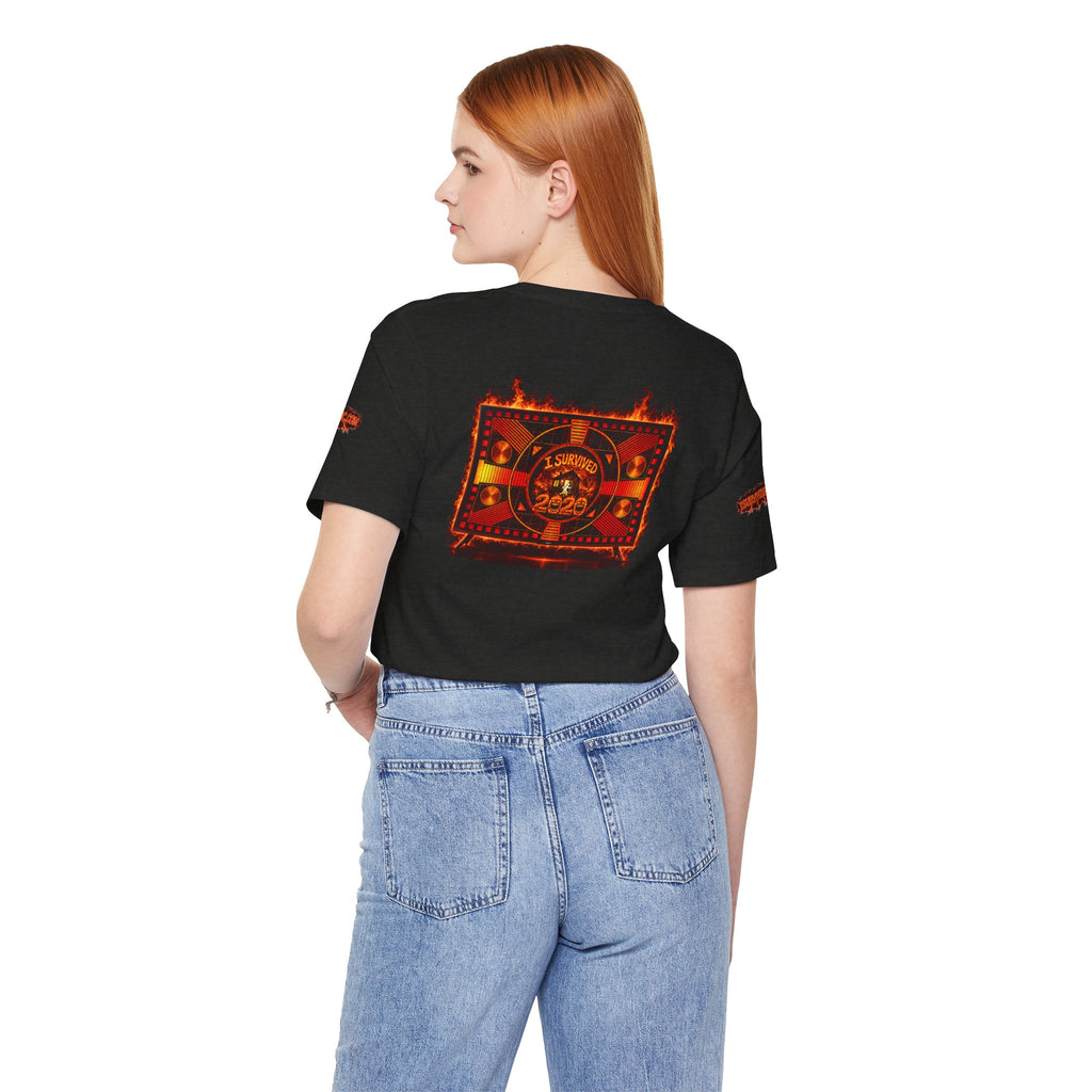 I Survived 2020 — "Please Stand By" Test Pattern Tee Wildfire Signal Special Edition Summer Premiere Unisex Jersey Short Sleeve Tee