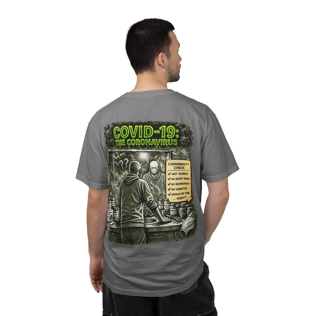 Sobreviví al 2020 — T1:E1 "COVID-19: El Coronavirus" | Camiseta unisex teñida de una pieza, Edición Pandemia