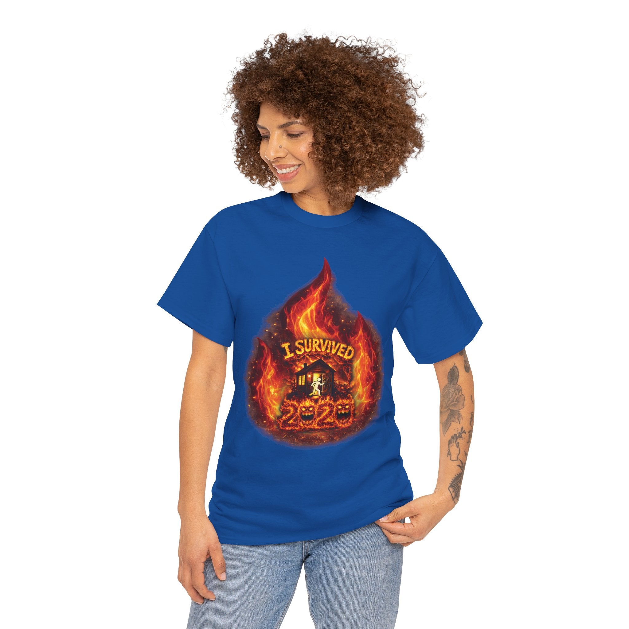 I Survived 2020 — Director's Cut S2:E1 "Berry Creek" | Wildfire Edition Memorial Unisex Heavy Cotton Tee