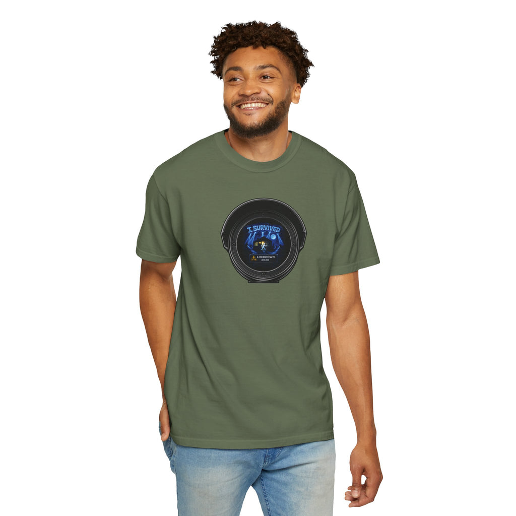 I Survived 2020 —  LOCKDOWN S3:E3: Director's Cut "Remote Schooling" Unisex Garment-Dyed T-shirt