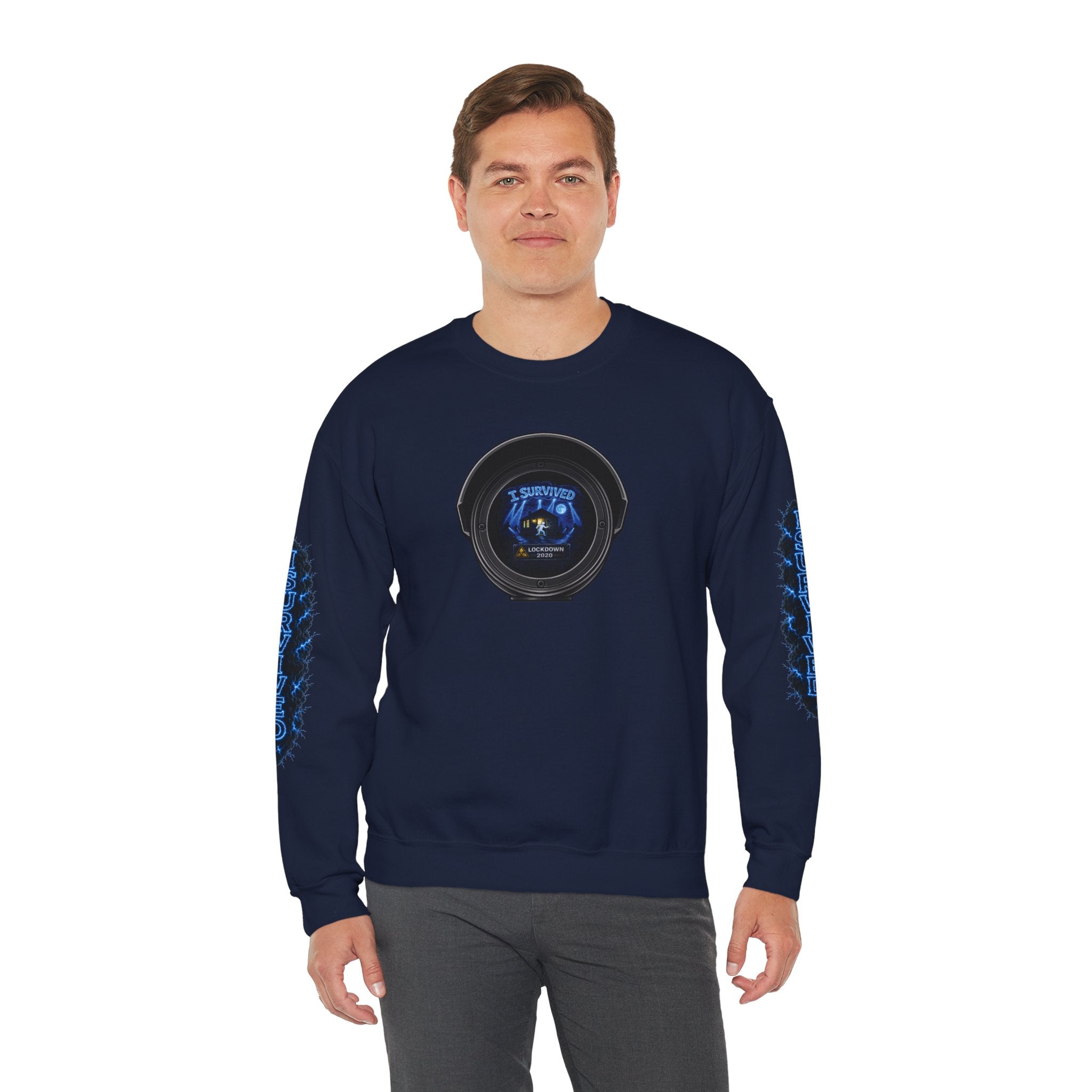 I Survived 2020 — LOCKDOWN S3:E2: Director's Cut Special Edition "Dating Under Lockdown" Unisex Heavy Blend™ Crewneck Sweatshirt