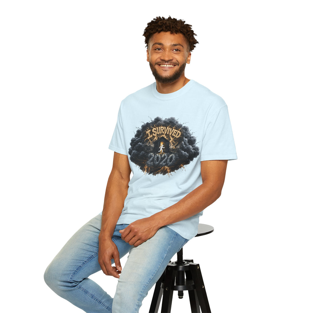 I Survived 2020 — Director's Cut Original Design Teaser Tee | Season 1 Premiere Drop Unisex Garment-Dyed T-shirt