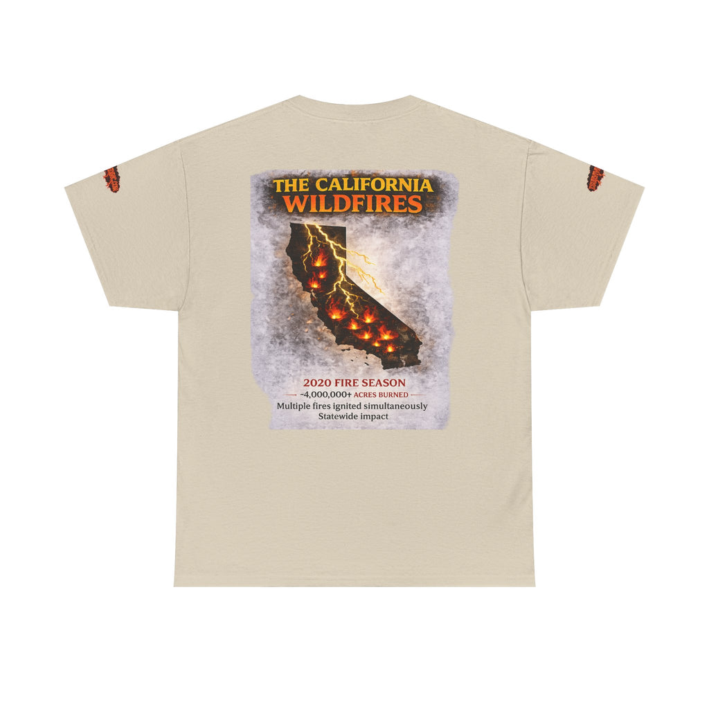 I Survived 2020 — Director's Cut S2:E3 "The California Wildfires" | Wildfire Edition Memorial Unisex Heavy Cotton Tee (SPECIAL EDITION)