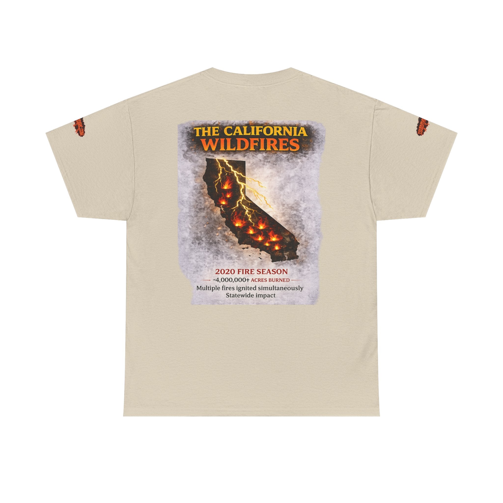 I Survived 2020 — Director's Cut S2:E3 "The California Wildfires" | Wildfire Edition Memorial Unisex Heavy Cotton Tee (SPECIAL EDITION)