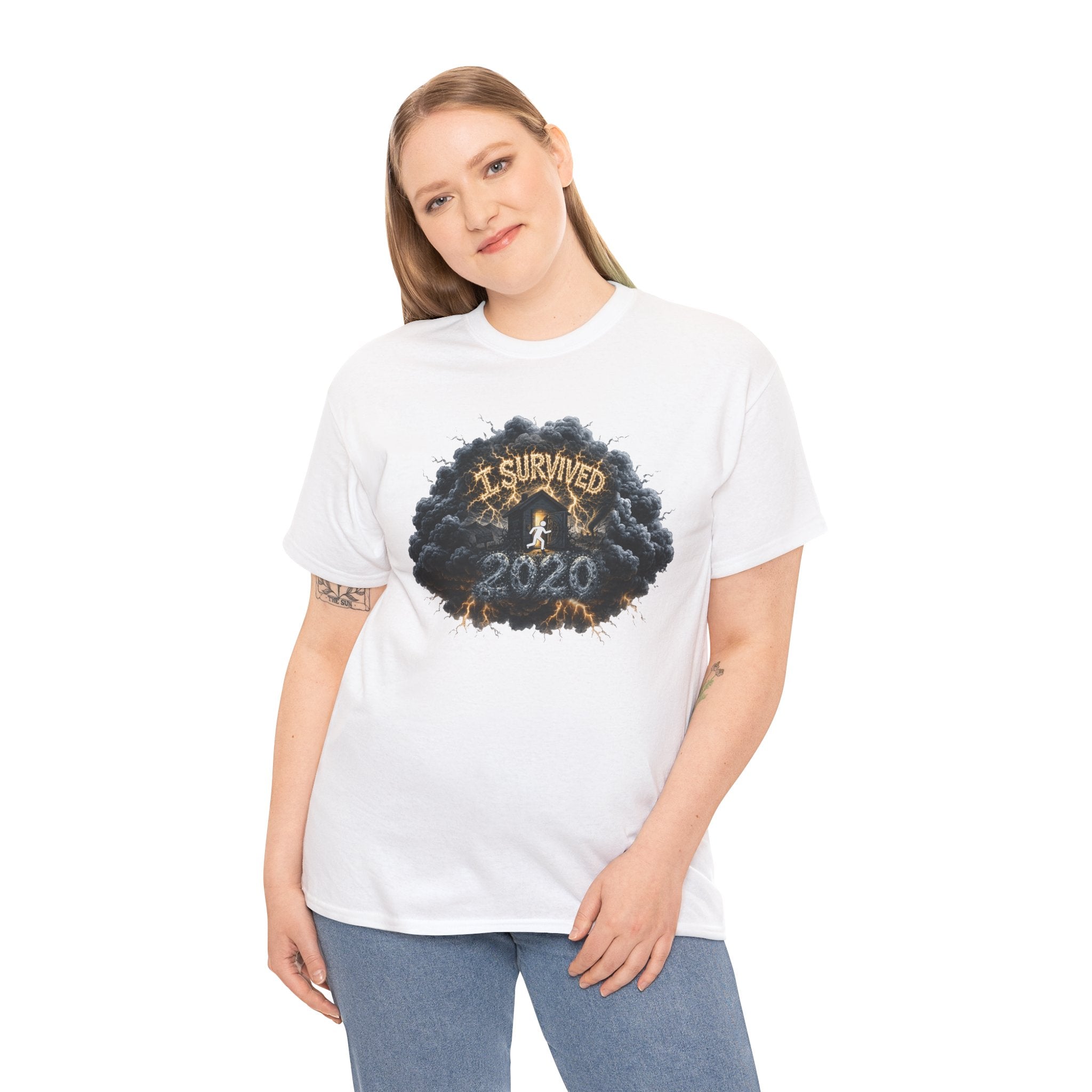 I Survived 2020 —  Deriector's Cut Original Design Teaser Tee | Season 1 Premiere Drop Unisex Heavy Cotton Tee