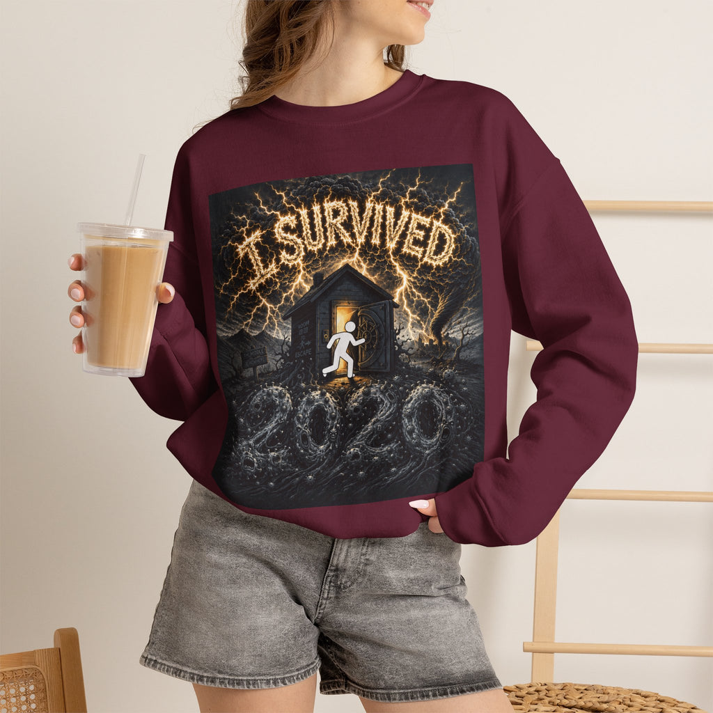 I Survived 2020 — Original PILOT Design Unisex Heavy Blend™ Crewneck Sweatshirt