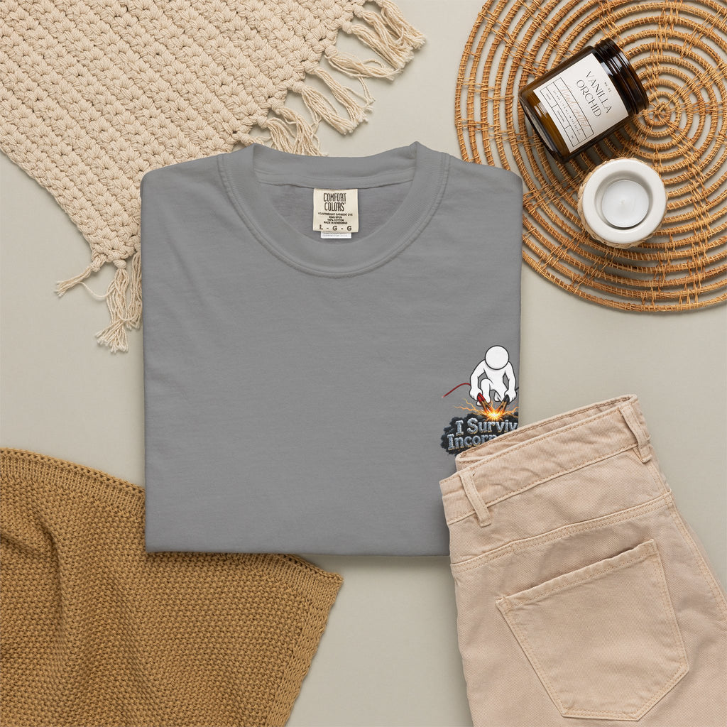 I Survived 2020 — "Please Stand By" Test Pattern Tee Summer Premier Unisex Garment-Dyed T-shirt
