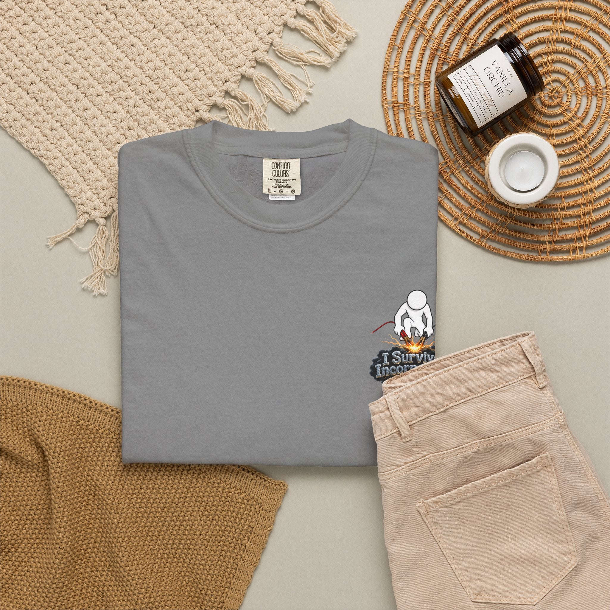 I Survived 2020 — "Please Stand By" Test Pattern Tee Summer Premier Unisex Garment-Dyed T-shirt