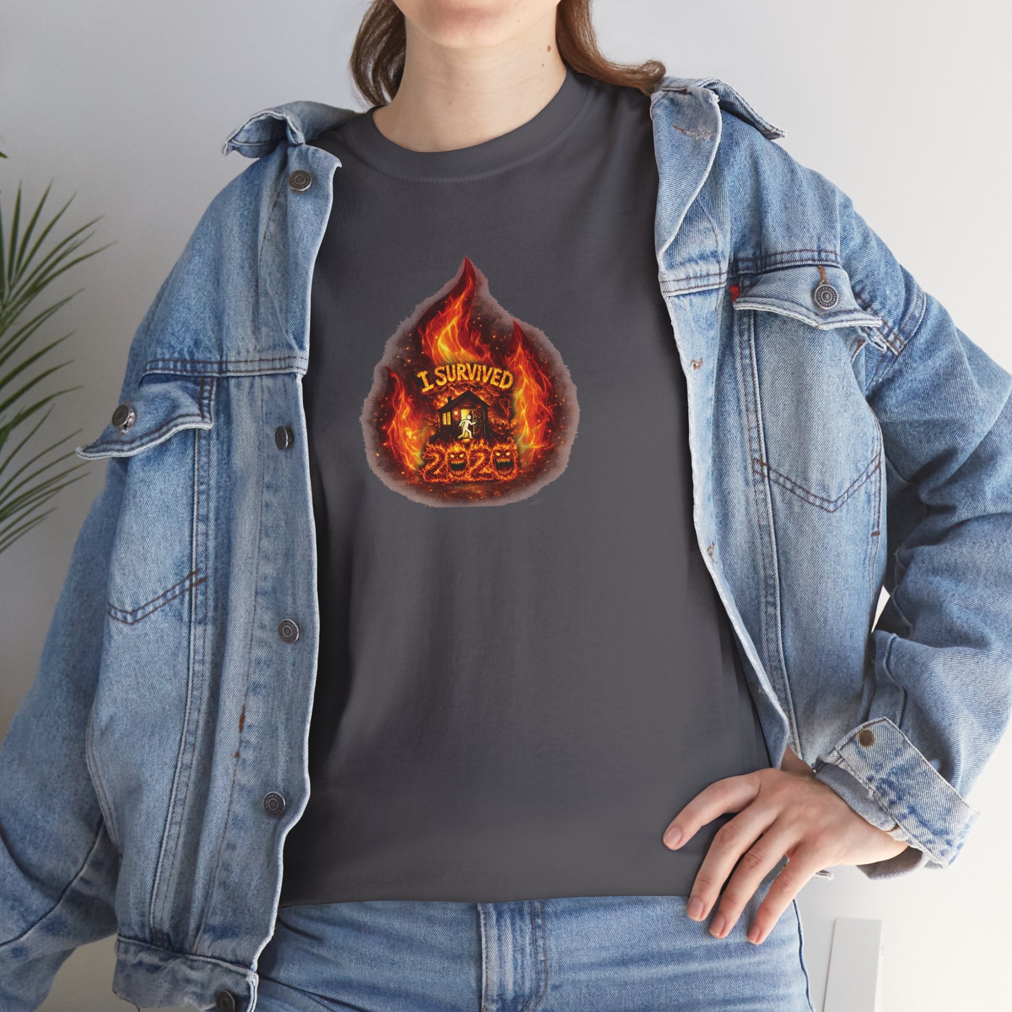 I Survived 2020 — WILDFIRES S2:E1: Director's Cut "Berry Creek" Memorial Unisex Heavy Cotton Tee