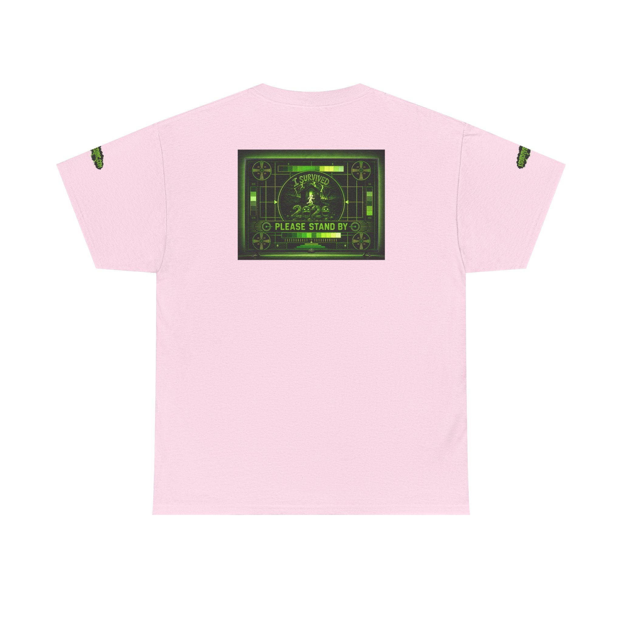 I Survived 2020 — "Please Stand By" Test Pattern Toxic Signal Tee Special Edition Summer Premiere Unisex Heavy Cotton Tee