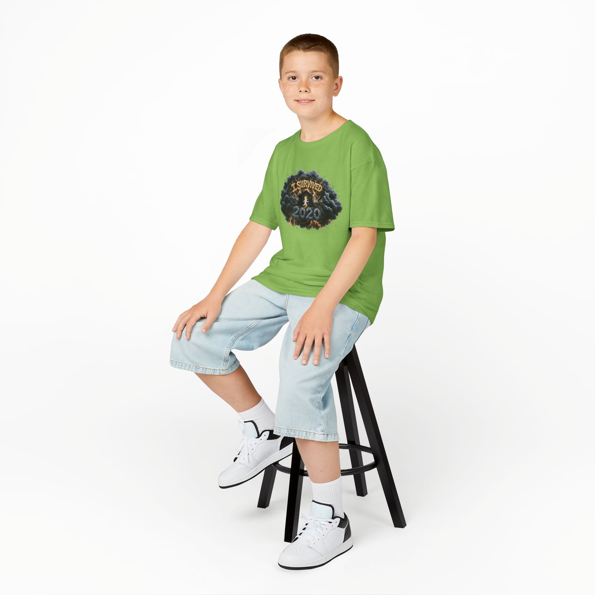 I Survived 2020 — Director's Cut Original Design Teaser Tee | Season 1 Premiere Drop Kids Heavy Cotton™ Tee