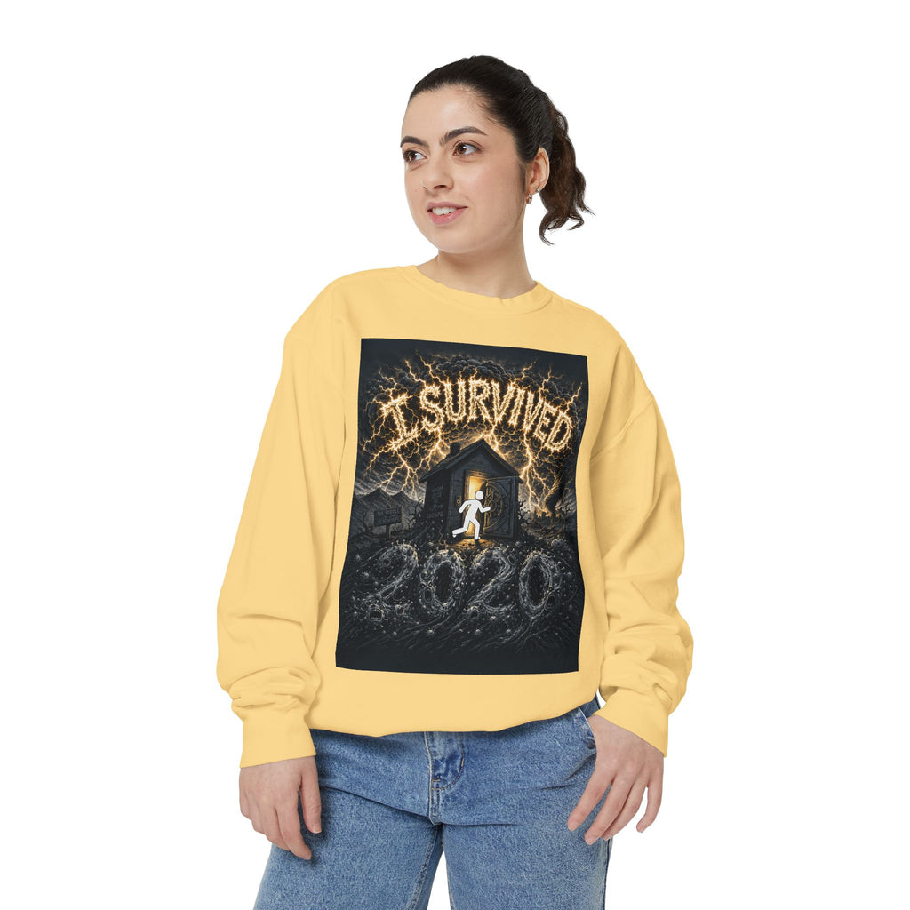I Survived 2020 — Original PILOT Design Unisex Garment-Dyed Sweatshirt