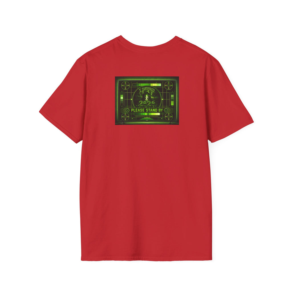 I Survived 2020 — "Please Stand By" Test Pattern Toxic Signal Tee Summer Premiere Unisex Softstyle T-Shirt