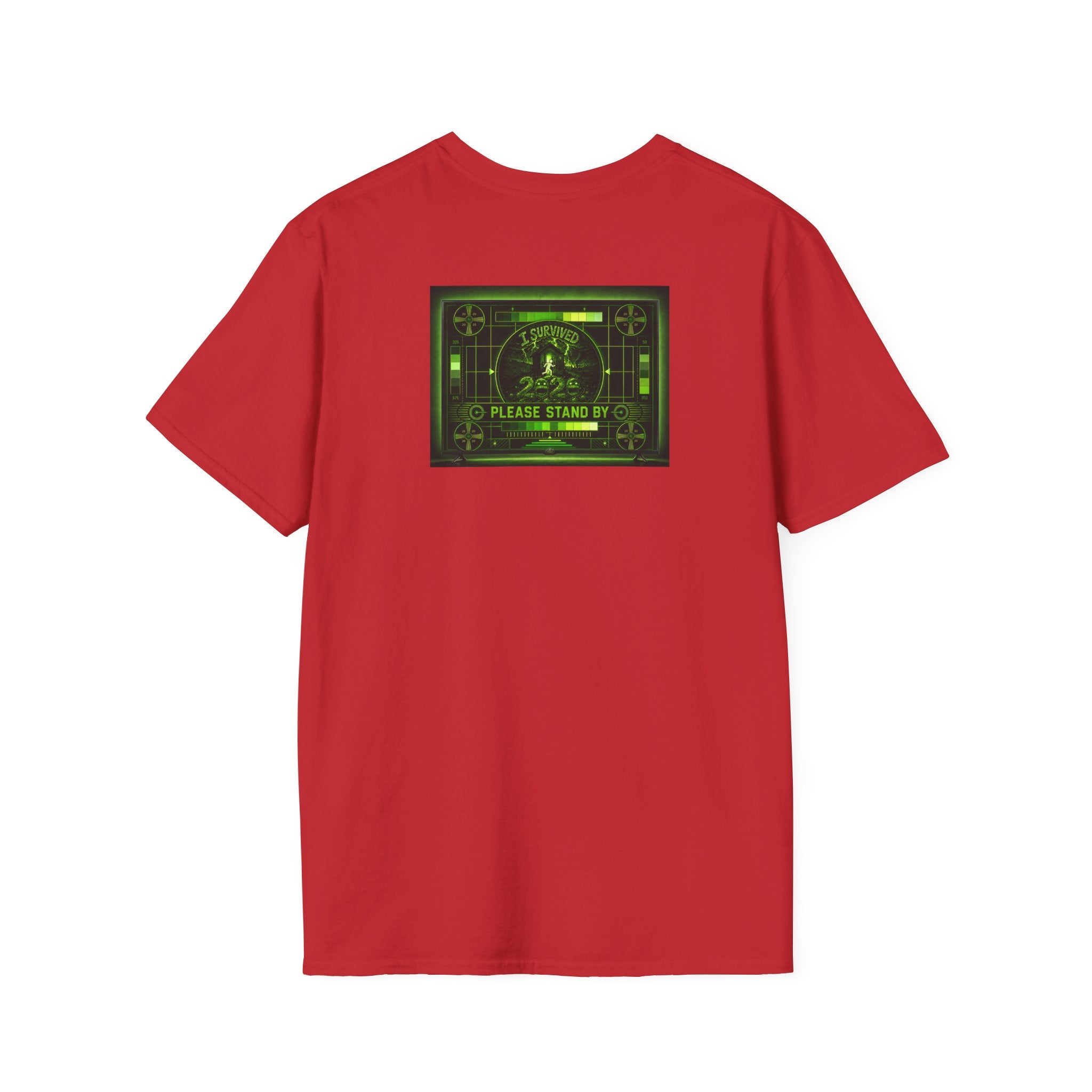 I Survived 2020 — "Please Stand By" Test Pattern Toxic Signal Tee Summer Premiere Unisex Softstyle T-Shirt