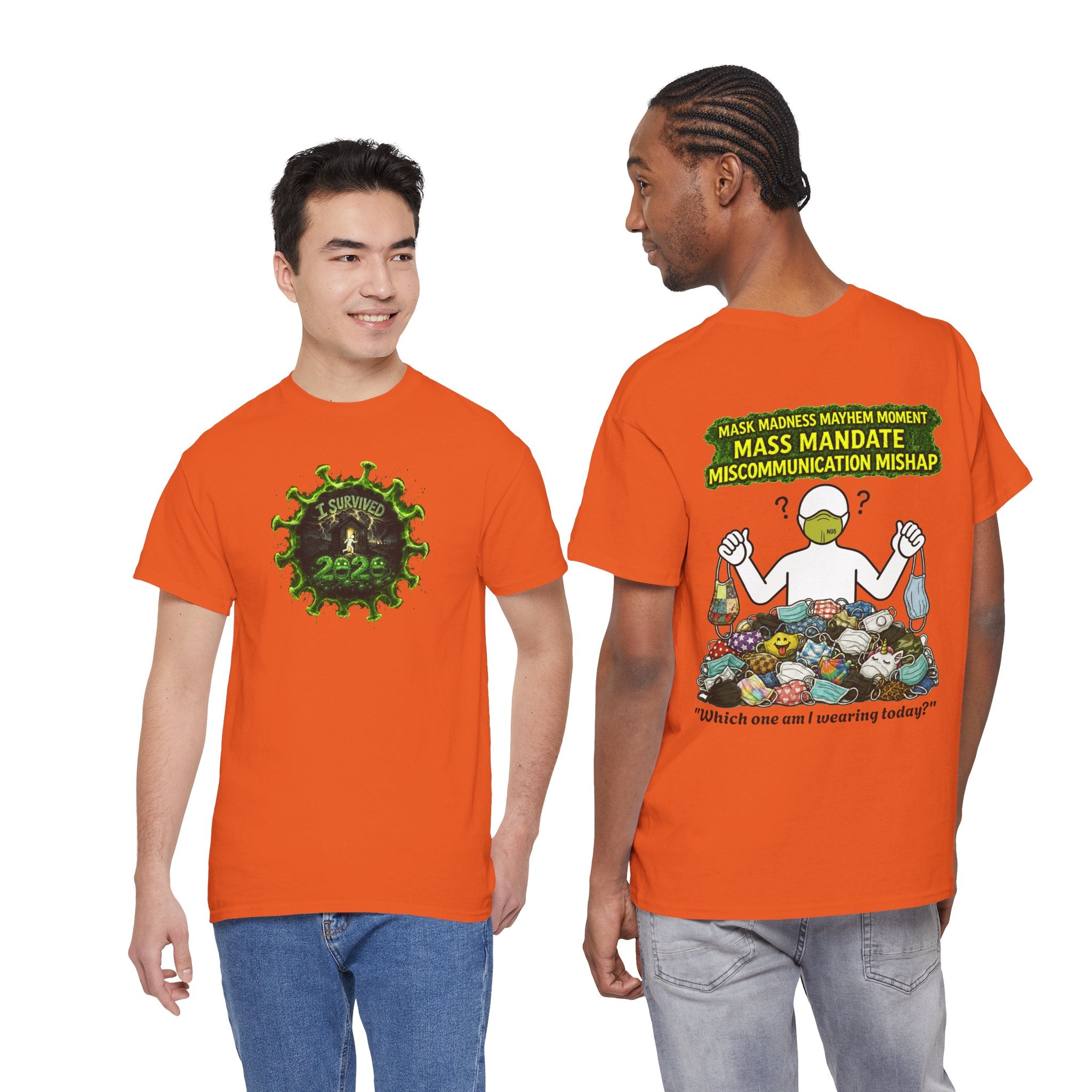 I Survived 2020 — PANDEMIC S1:E4: Director's Cut "Mask Madness" Unisex Heavy Cotton Tee