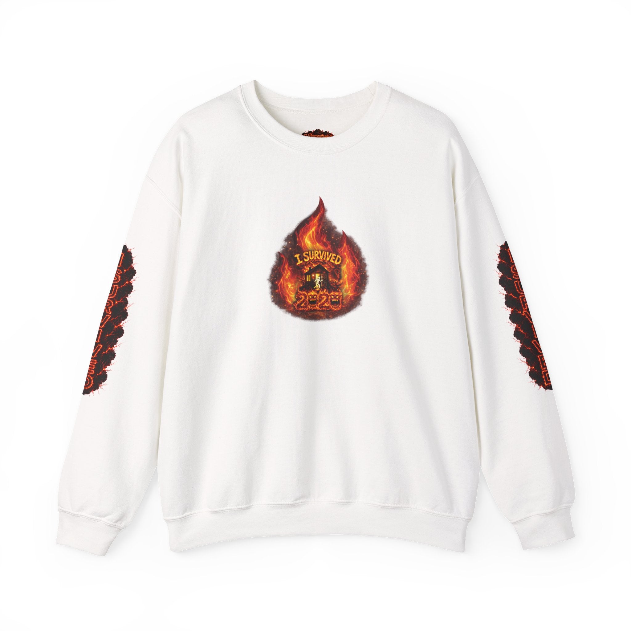 I Survived 2020 — WILDFIRES S2:E4: Director's Cut "Western U.S. Wildfire Season" Memorial Unisex Heavy Blend™ Crewneck Sweatshirt