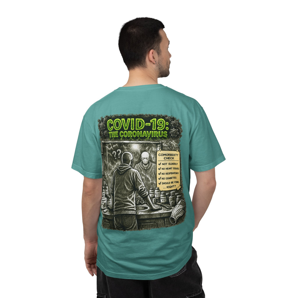 Sobreviví al 2020 — T1:E1 "COVID-19: El Coronavirus" | Camiseta unisex teñida de una pieza, Edición Pandemia