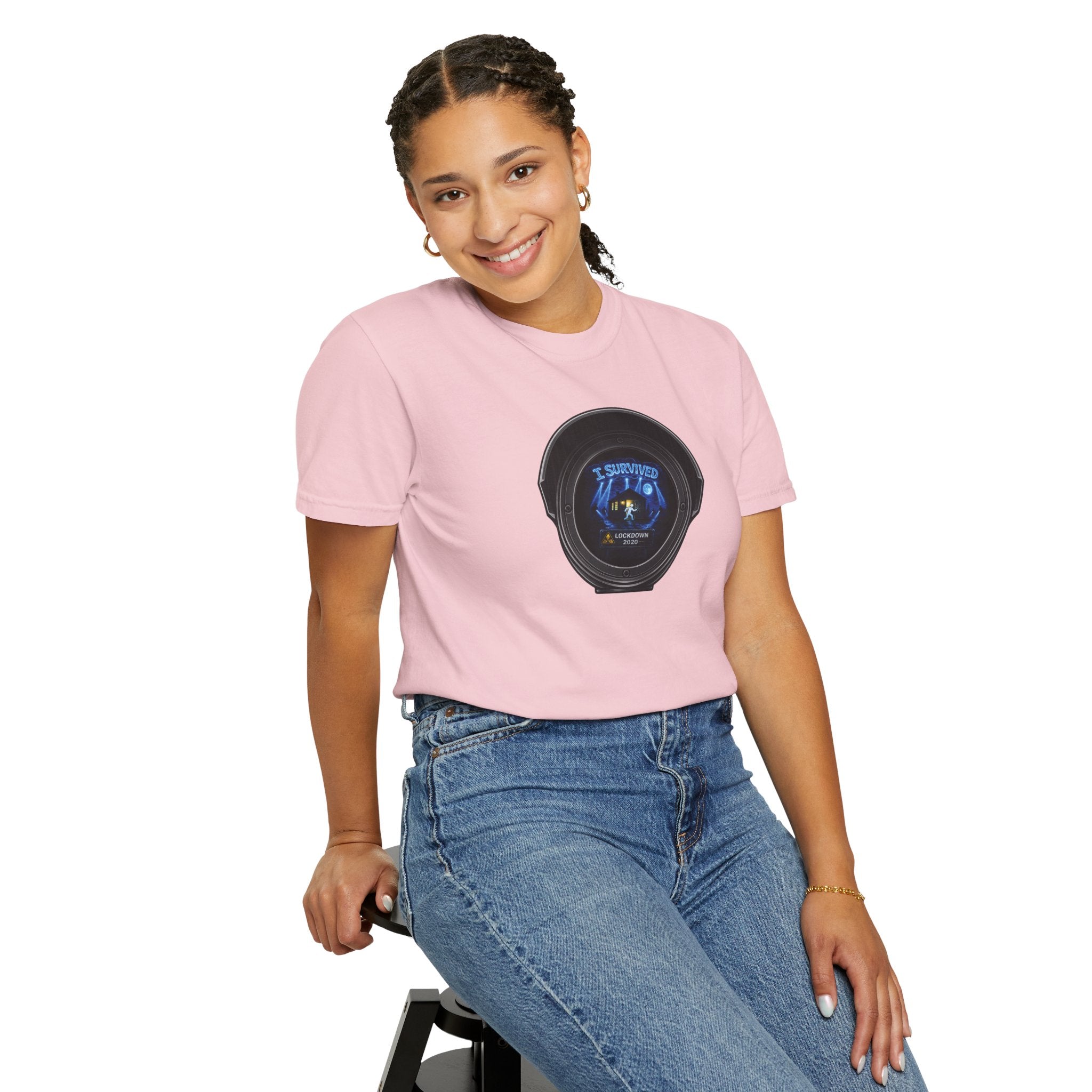 I Survived 2020 —  LOCKDOWN S3:E1: Director's Cut "Quarantine" Unisex Garment-Dyed T-shirt