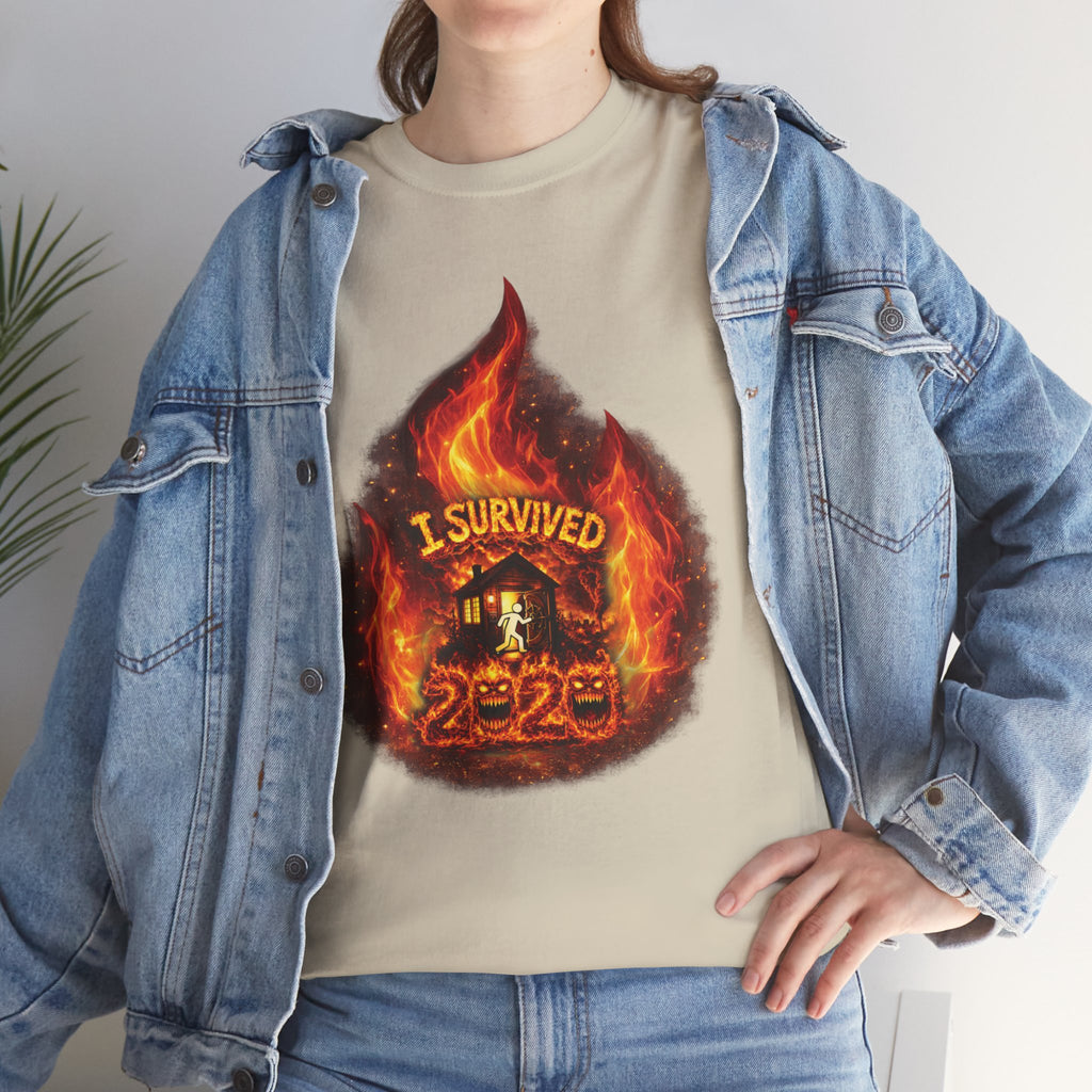 I Survived 2020 — Director's Cut S2:E2 "The Bobcat Fire" | Wildfire Edition Memorial Unisex Heavy Cotton Tee